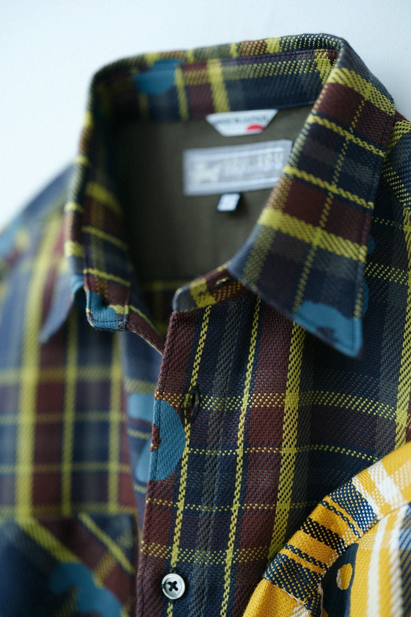 net限定40%OFF】ヘビーツイルチェックシャツ／SO-SU-U 岩井茶