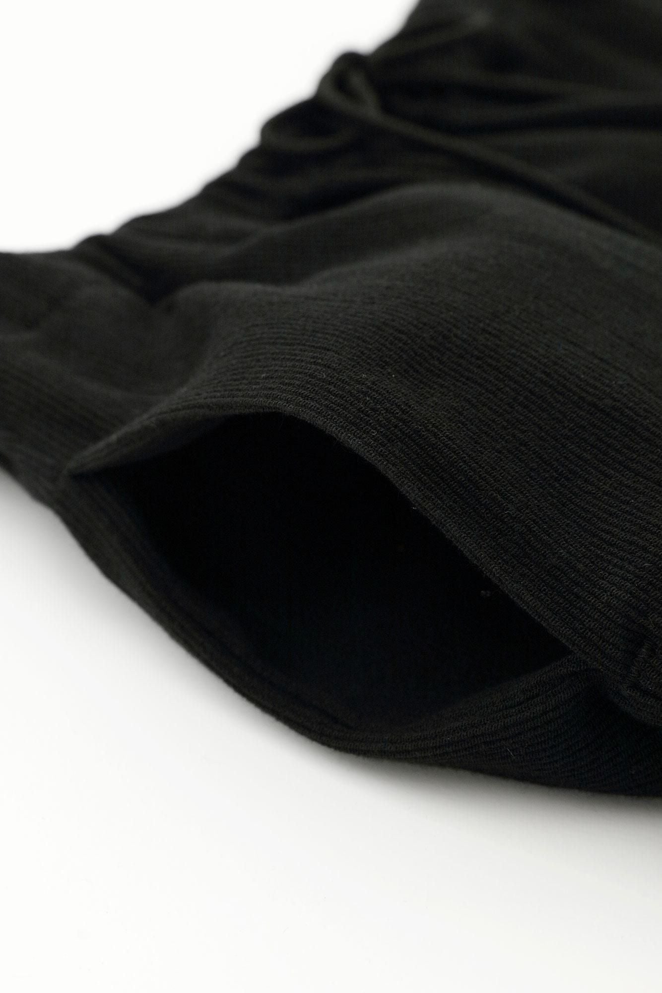 타카시마치지미 20/10 피크 엠보스 이지 테이퍼드 팬츠／검은색