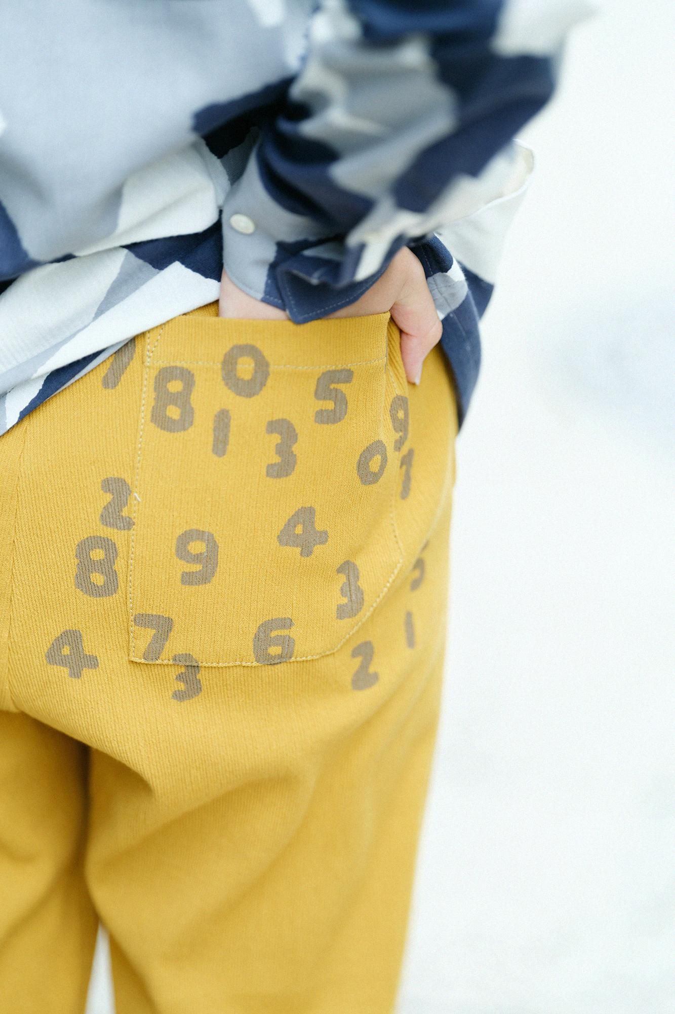 takashima chiku 20/10 Pique浮雕简易锥形裤子/Yamabuki Nezu