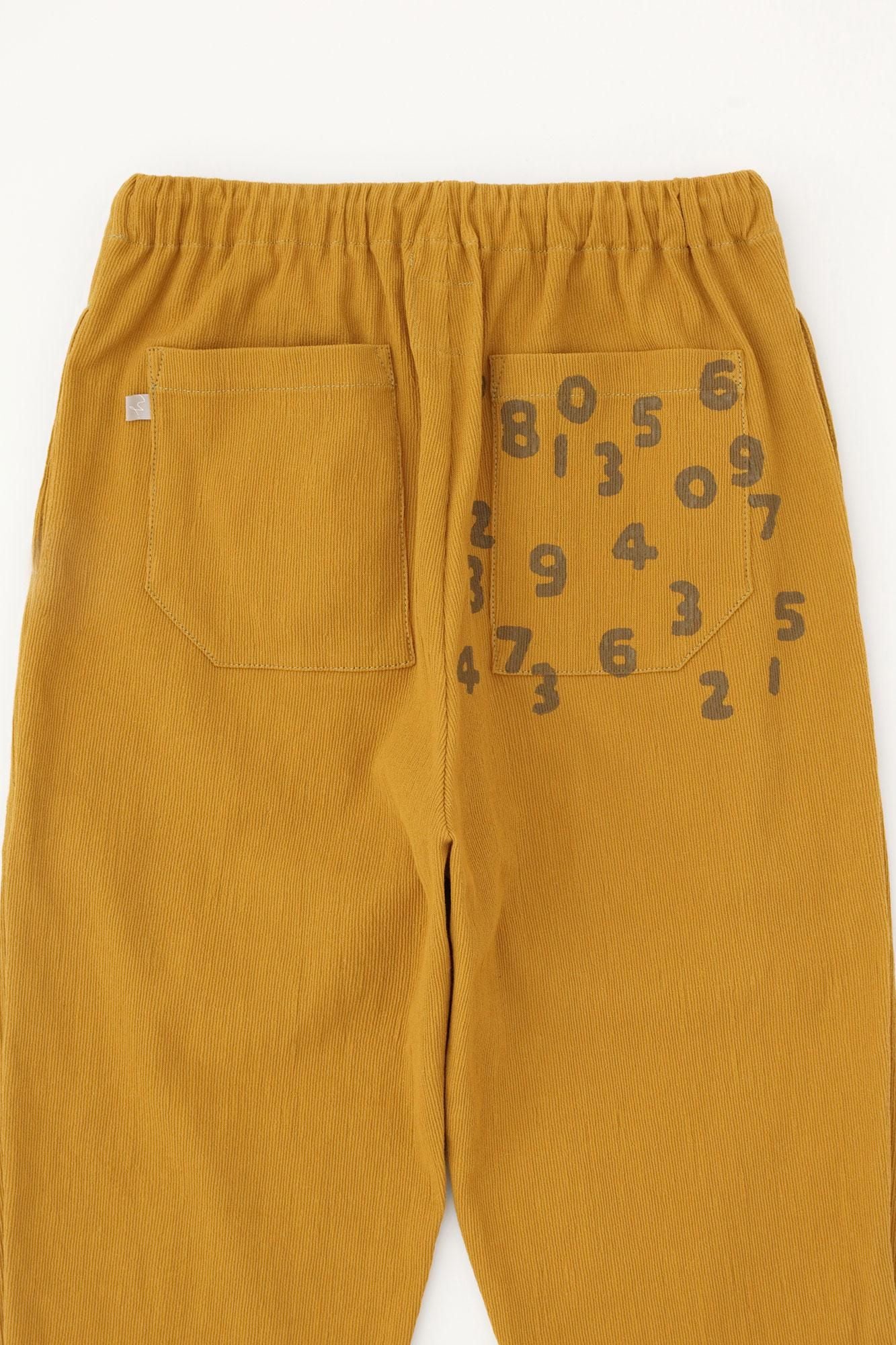 takashima chiku 20/10 Pique浮雕简易锥形裤子/Yamabuki Nezu