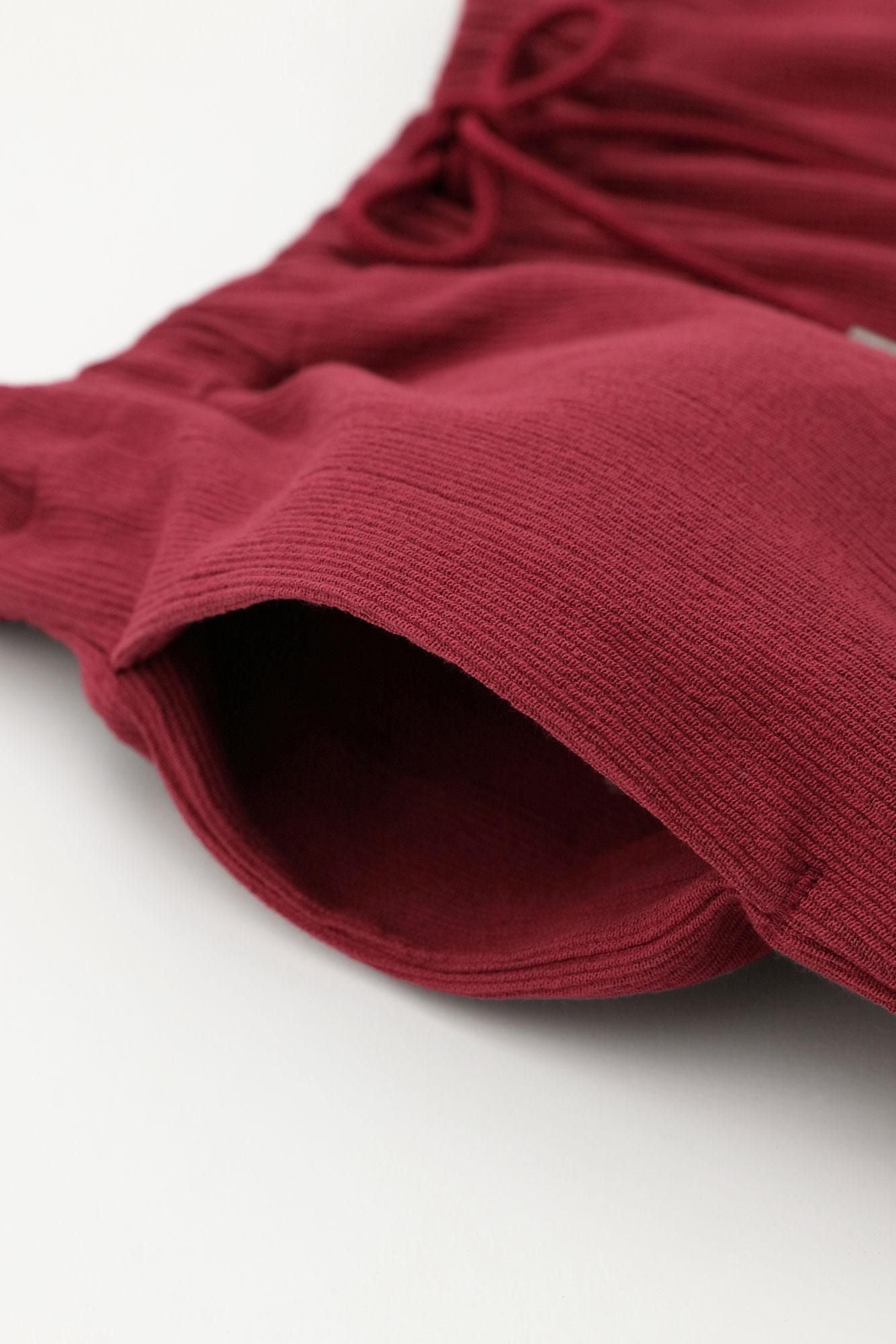 高島縮棉20/10 珠地佈型押加工休閒窄管長褲/Fukasoo