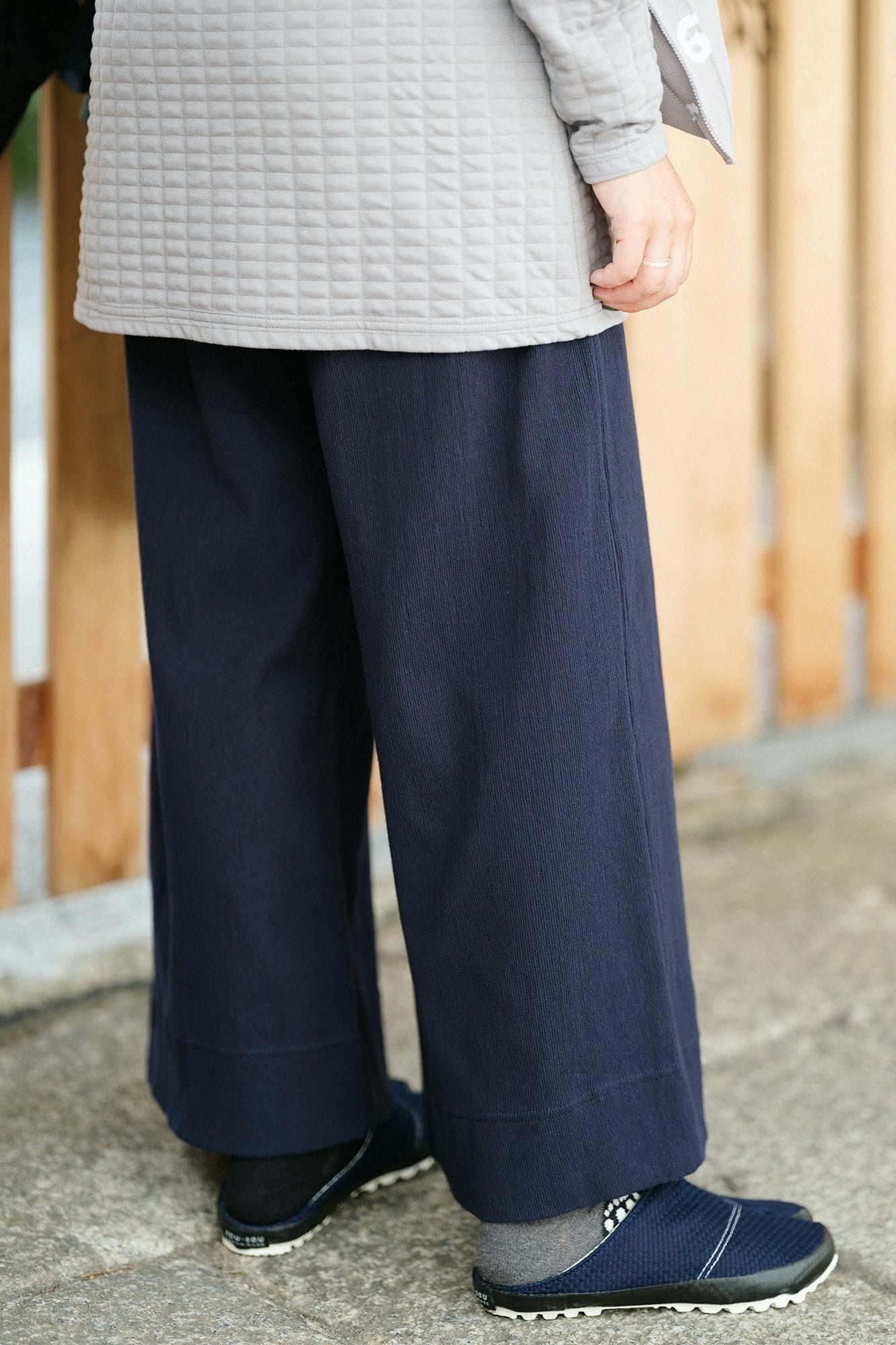 Takashima Jiji 20/10 Pique geprägte weite Hose/Tomekon