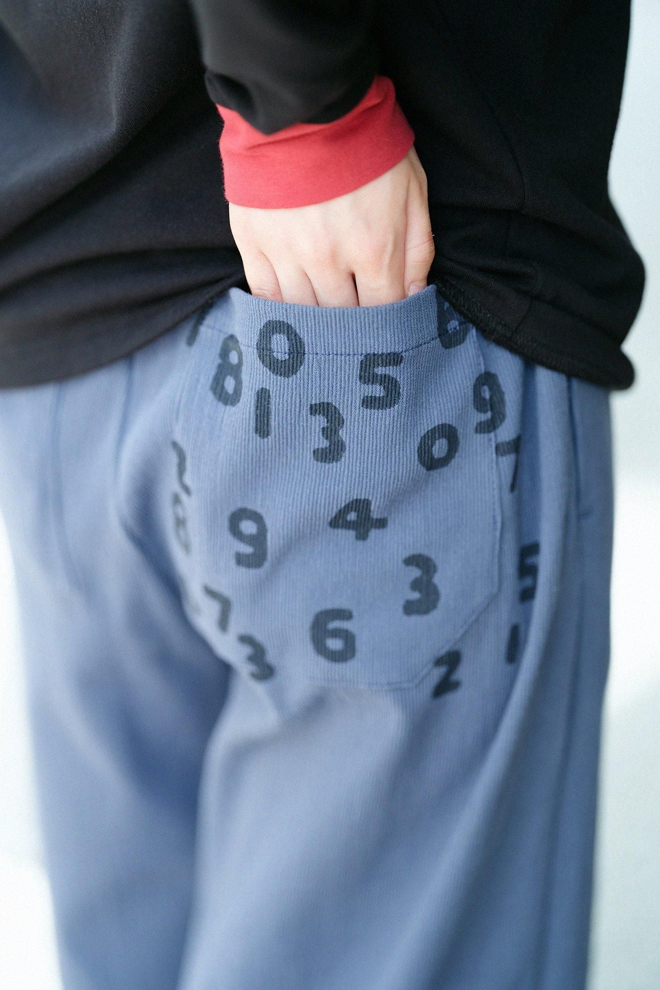 Takashima Jiji 20/10 Piqué-geprägte weite Hose/Kizoku Nezu