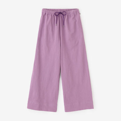 Takashima Jiji 20/10 Piqué-geprägte weite Hose/Fuji Nezu