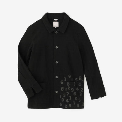 타카시마치지미 20/10 피케 엠보스 칼라자켓／검은색