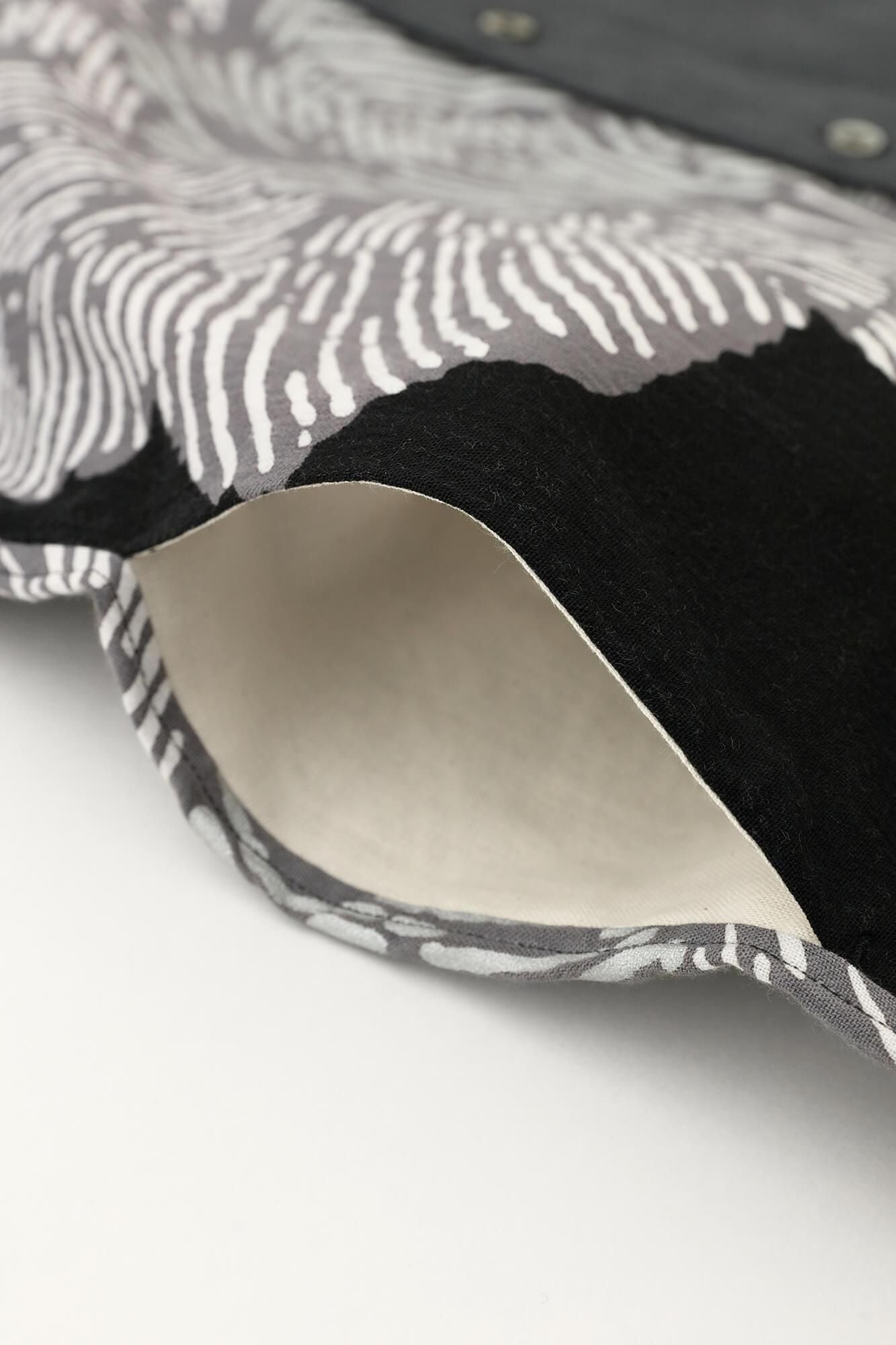 高島縮 20/20 スタンドカラーシャツ SP／芍薬（しゃくやく）