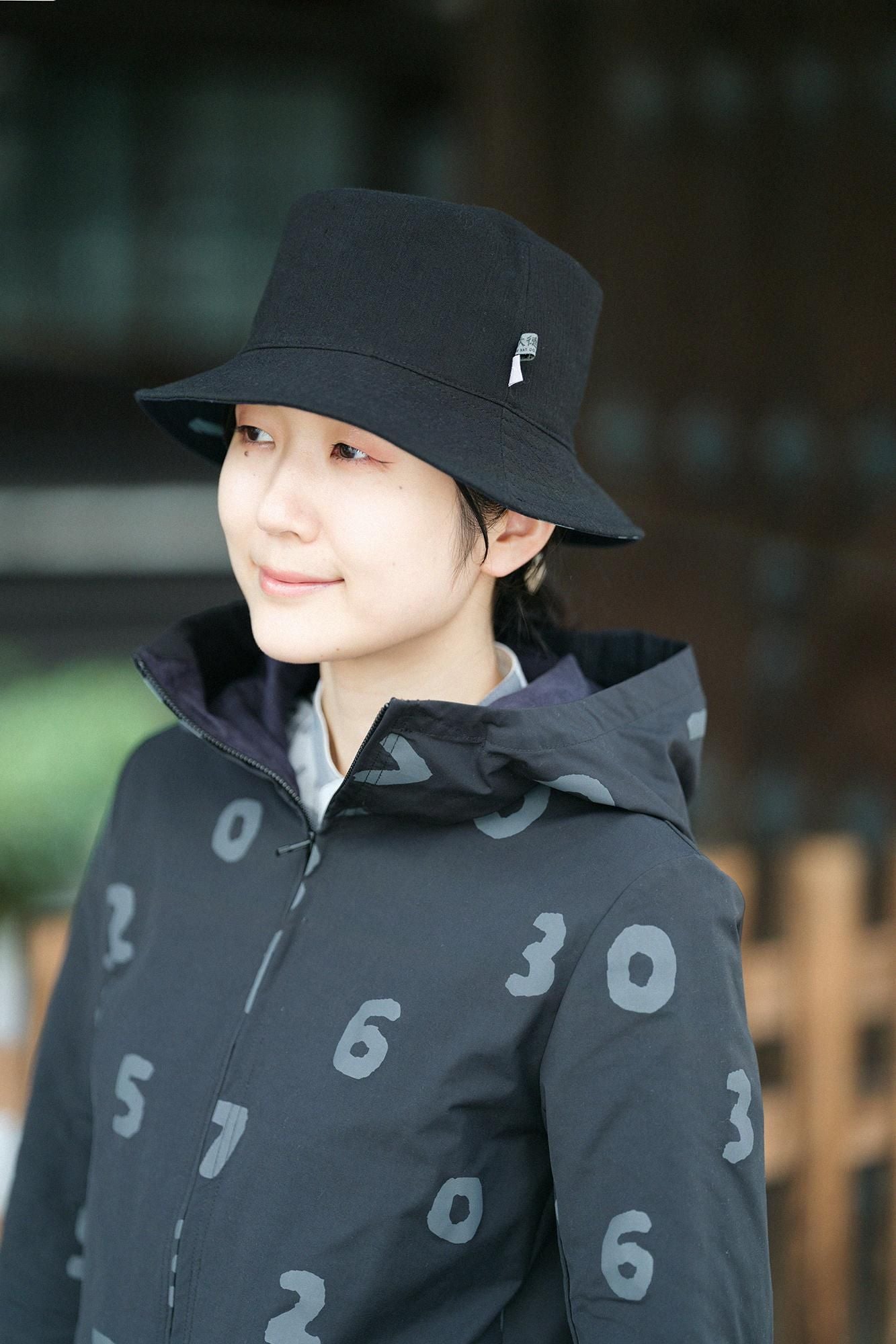 防潑水強撚蜜桃絨連帽外套/ SO-SU-U十數黑色