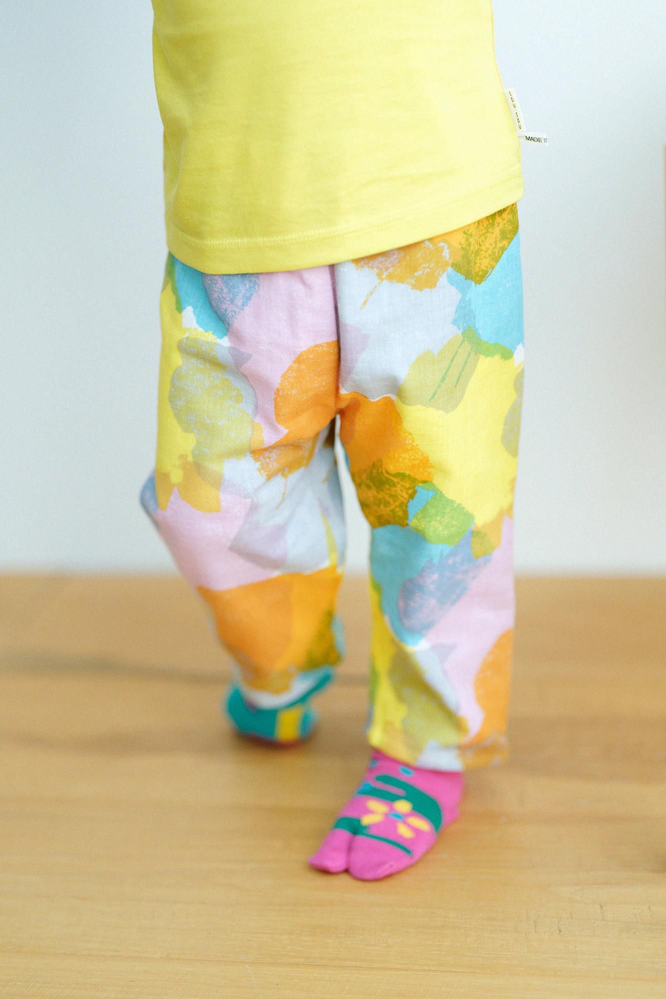 ●伊勢木棉童裝長褲附裡襯／Oboro