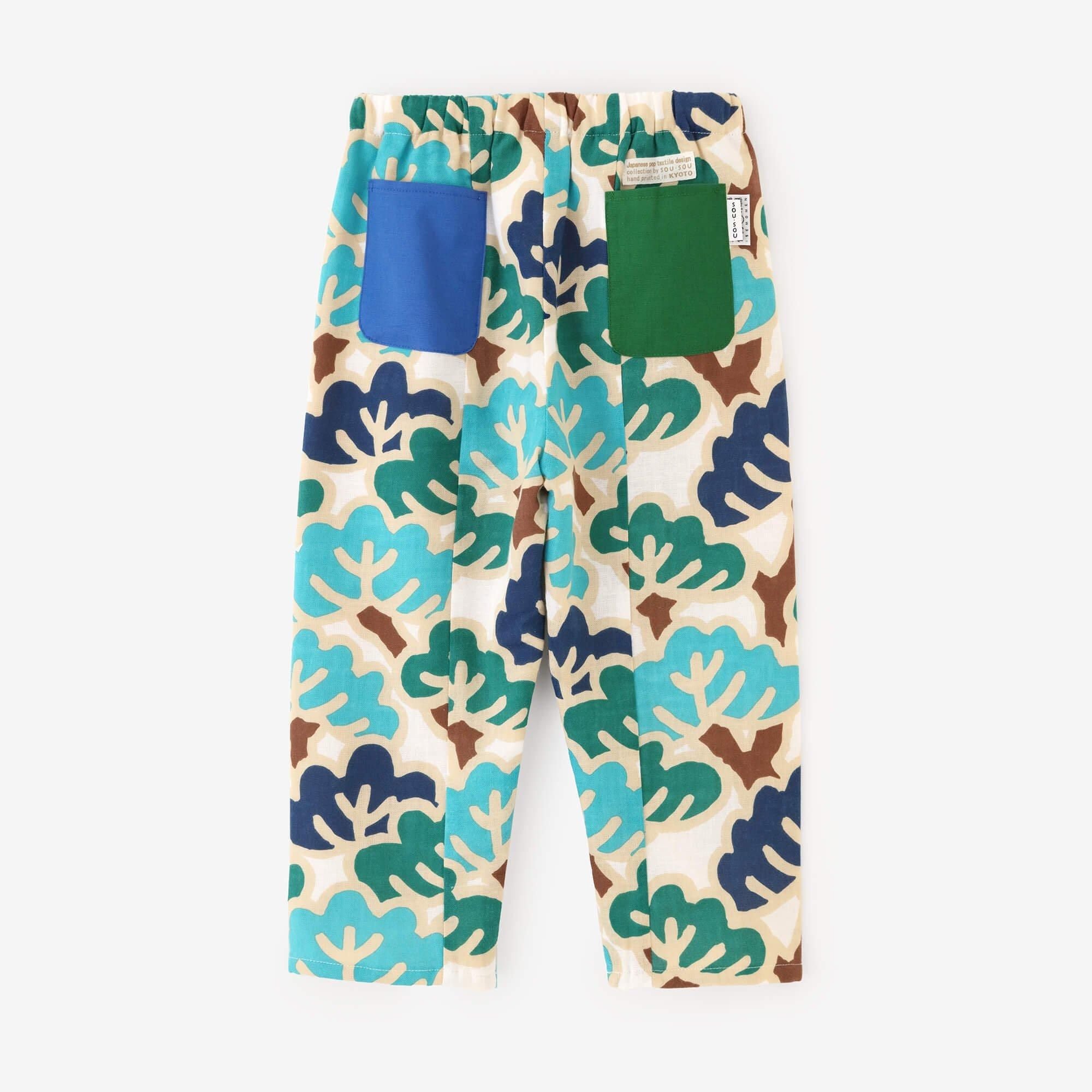 ●伊勢木棉童裝長褲附裡襯／松之態