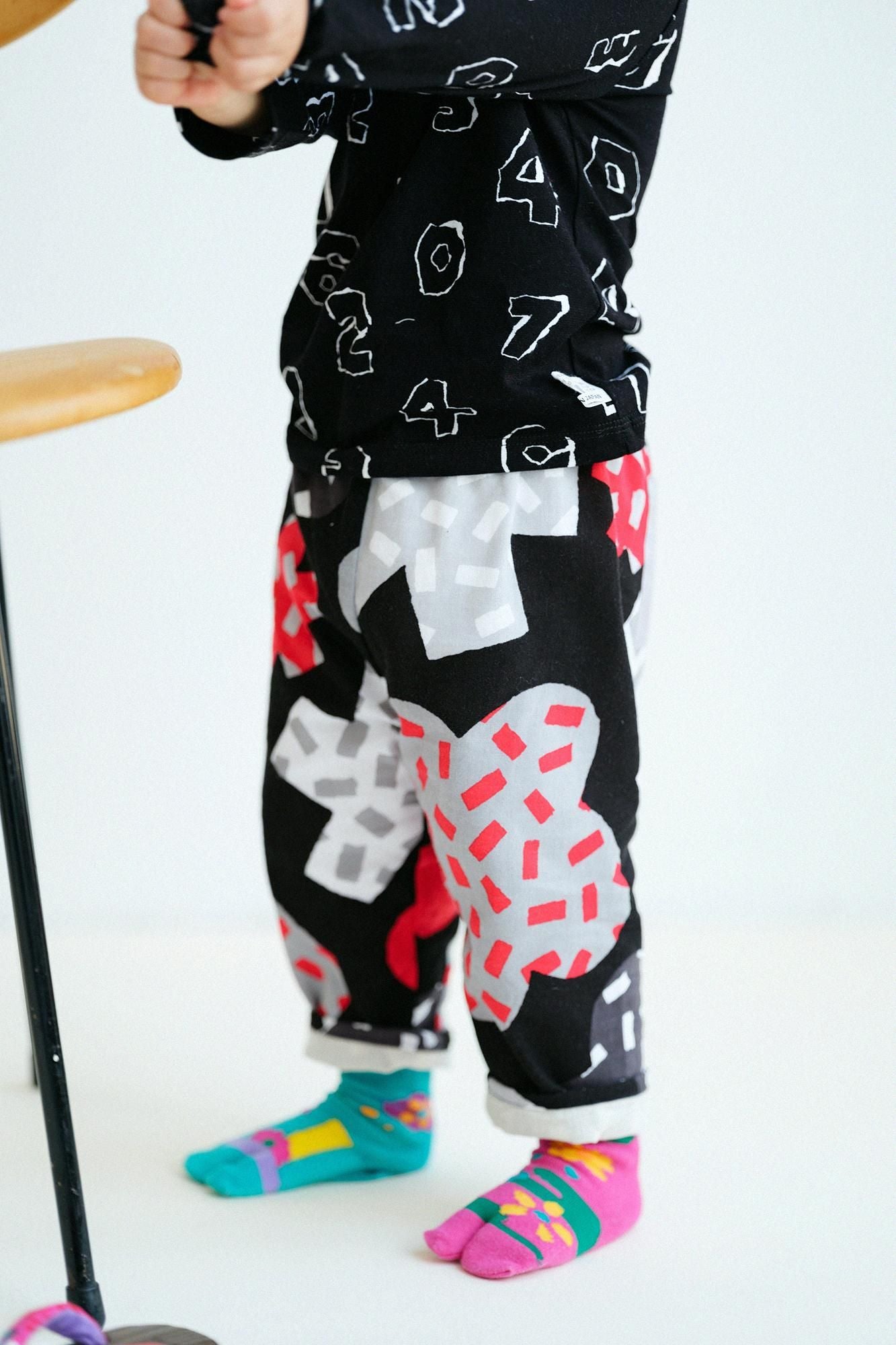 ● Isemomen Cotton Monpe Pants for Kids with Lining / Konpeitou