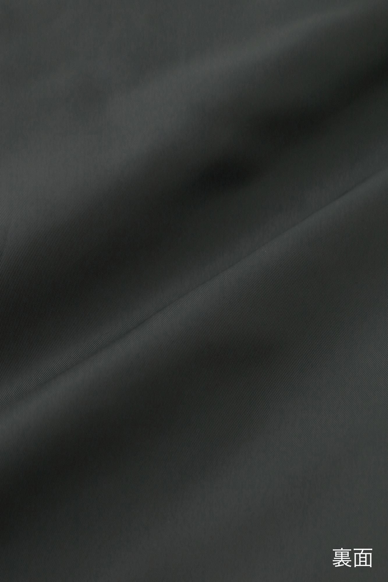 梳毛 和服褲裝 ／ 深灰 條紋