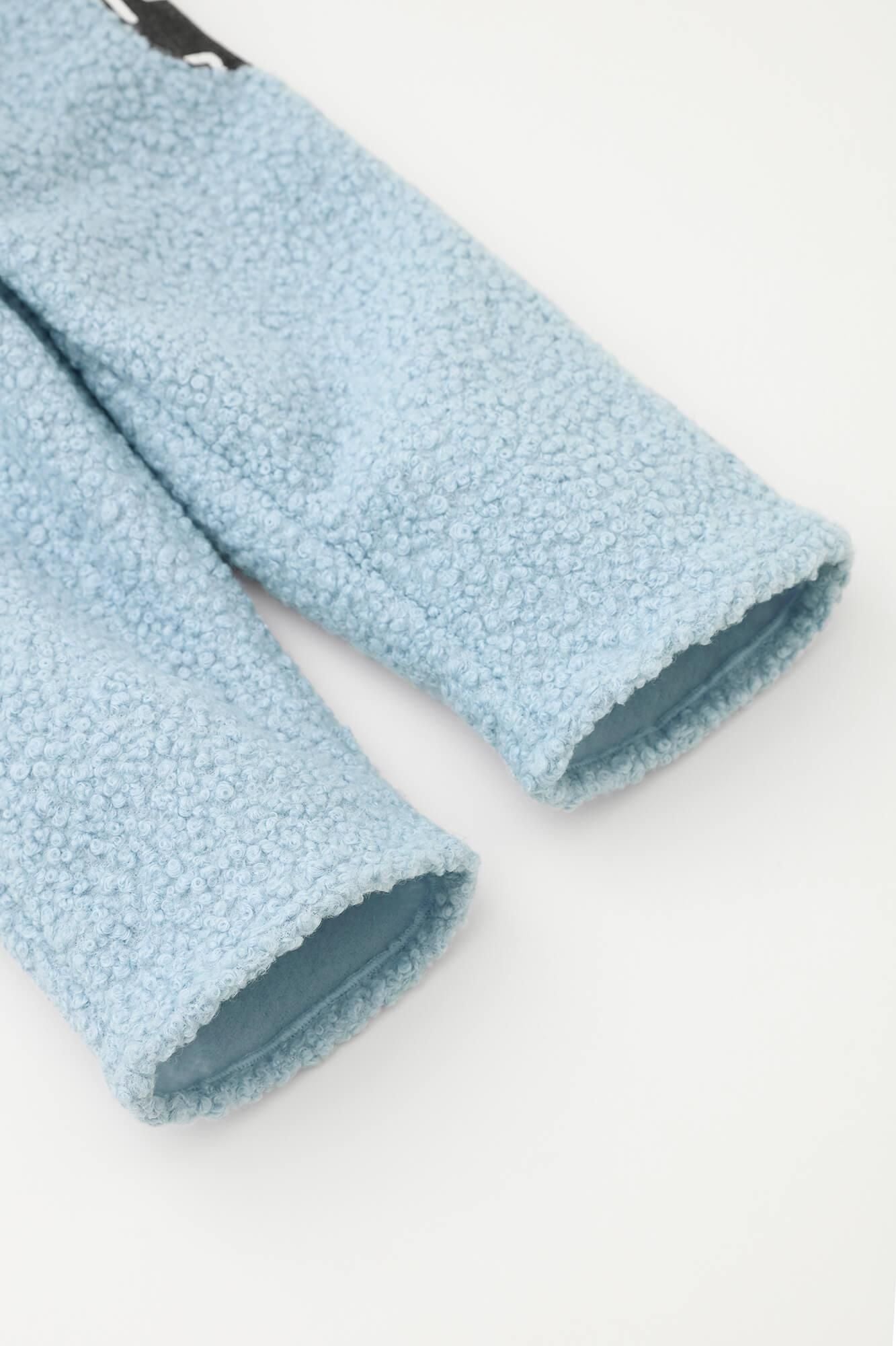 ●仿毛童裝長褲/淡藍色