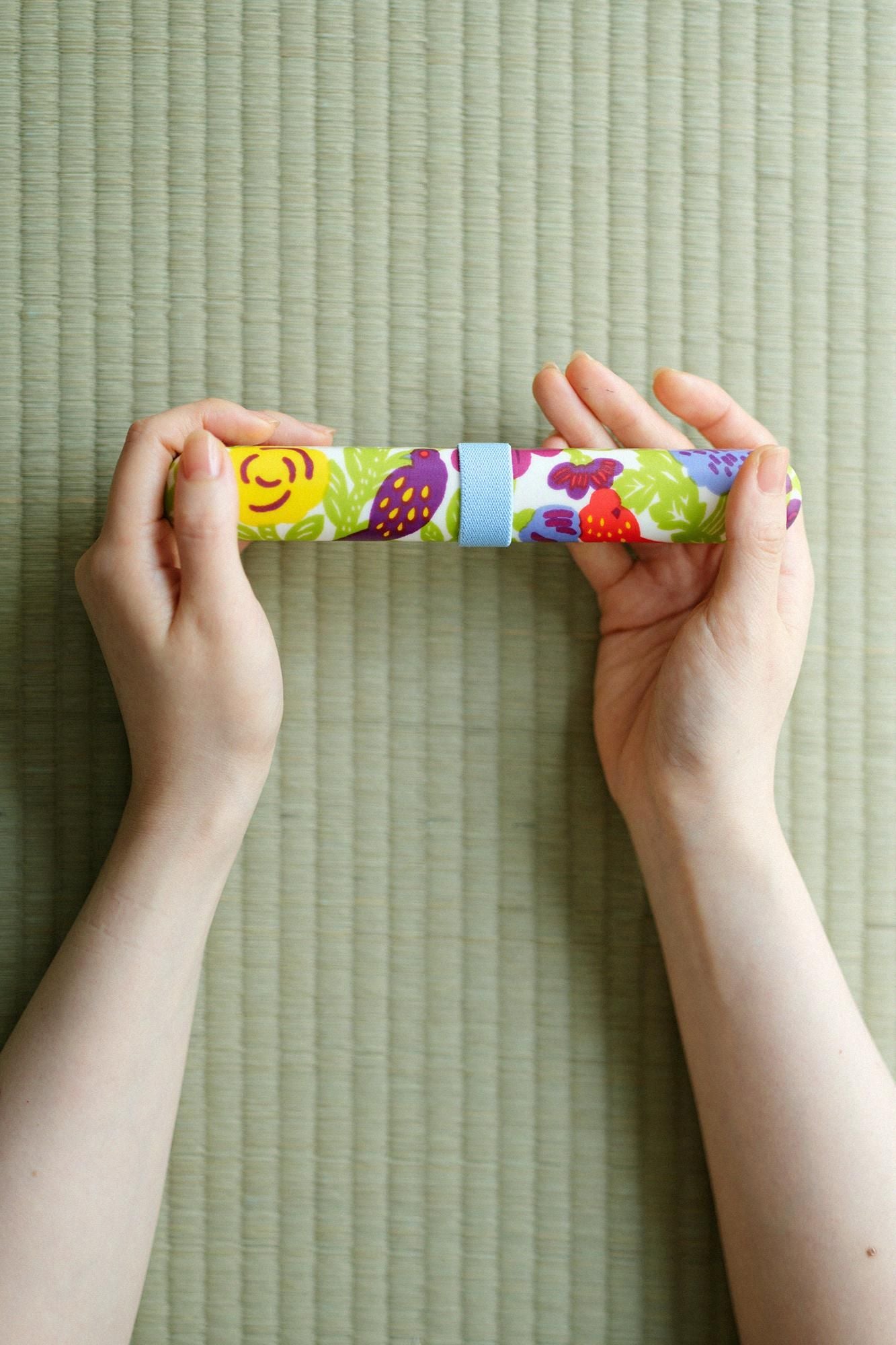 SOU・SOU×POKETLE Cloth-covered Chopsticks Case /Tori