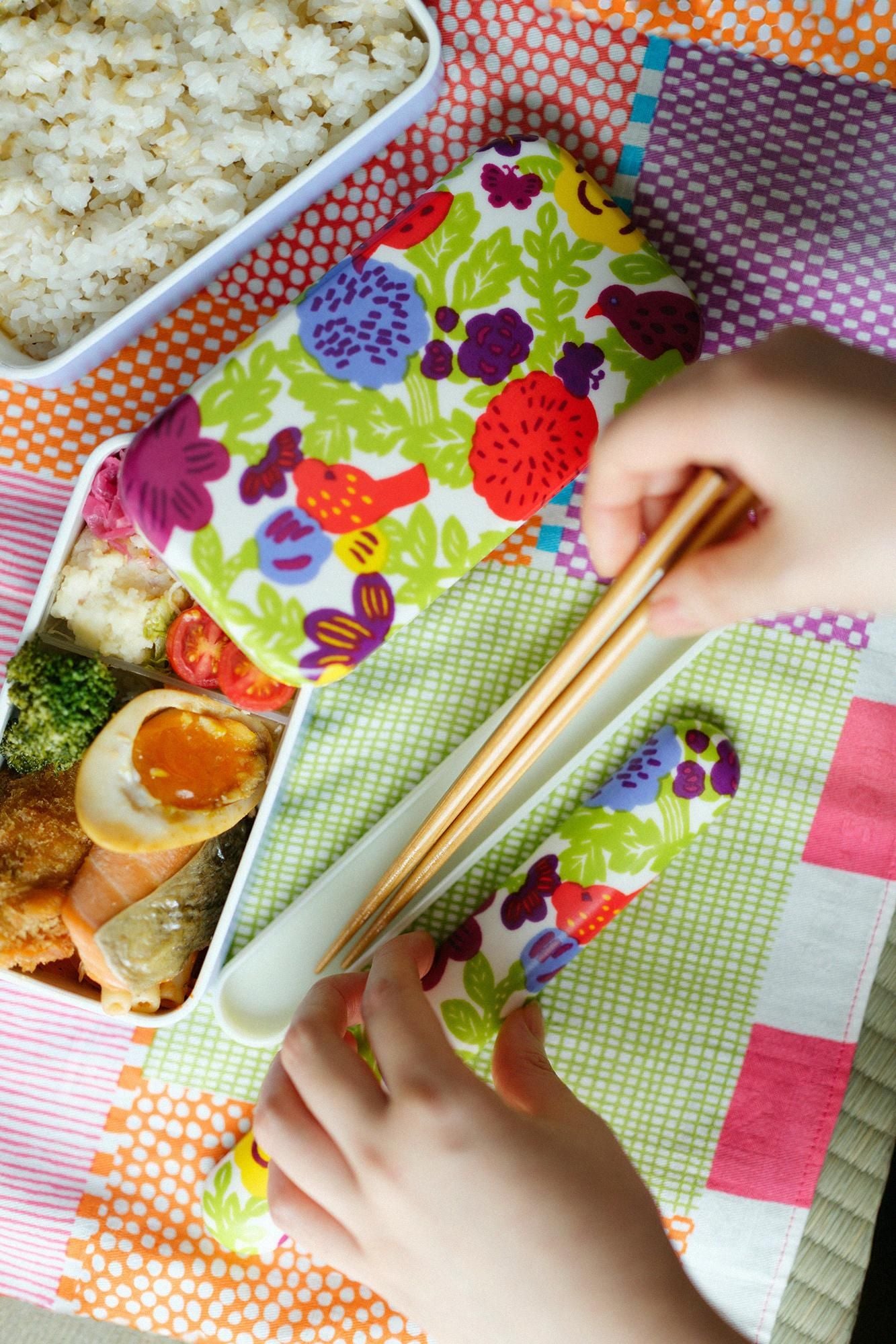 SOU・SOU×POKETLE Cloth-covered Chopsticks Case /Tori