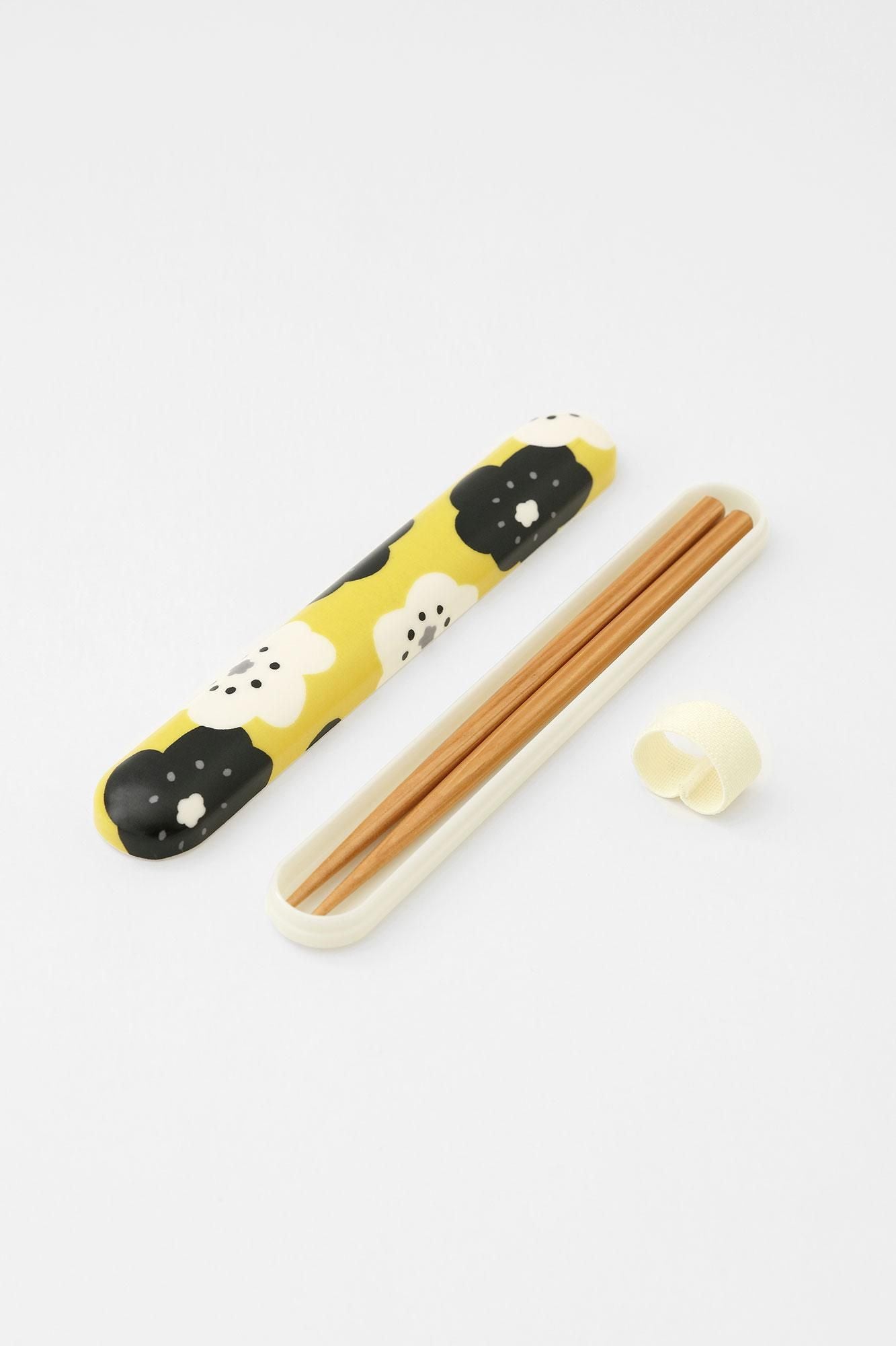 SOU・SOU×POKETLE Cloth-covered Chopsticks Case / Smile