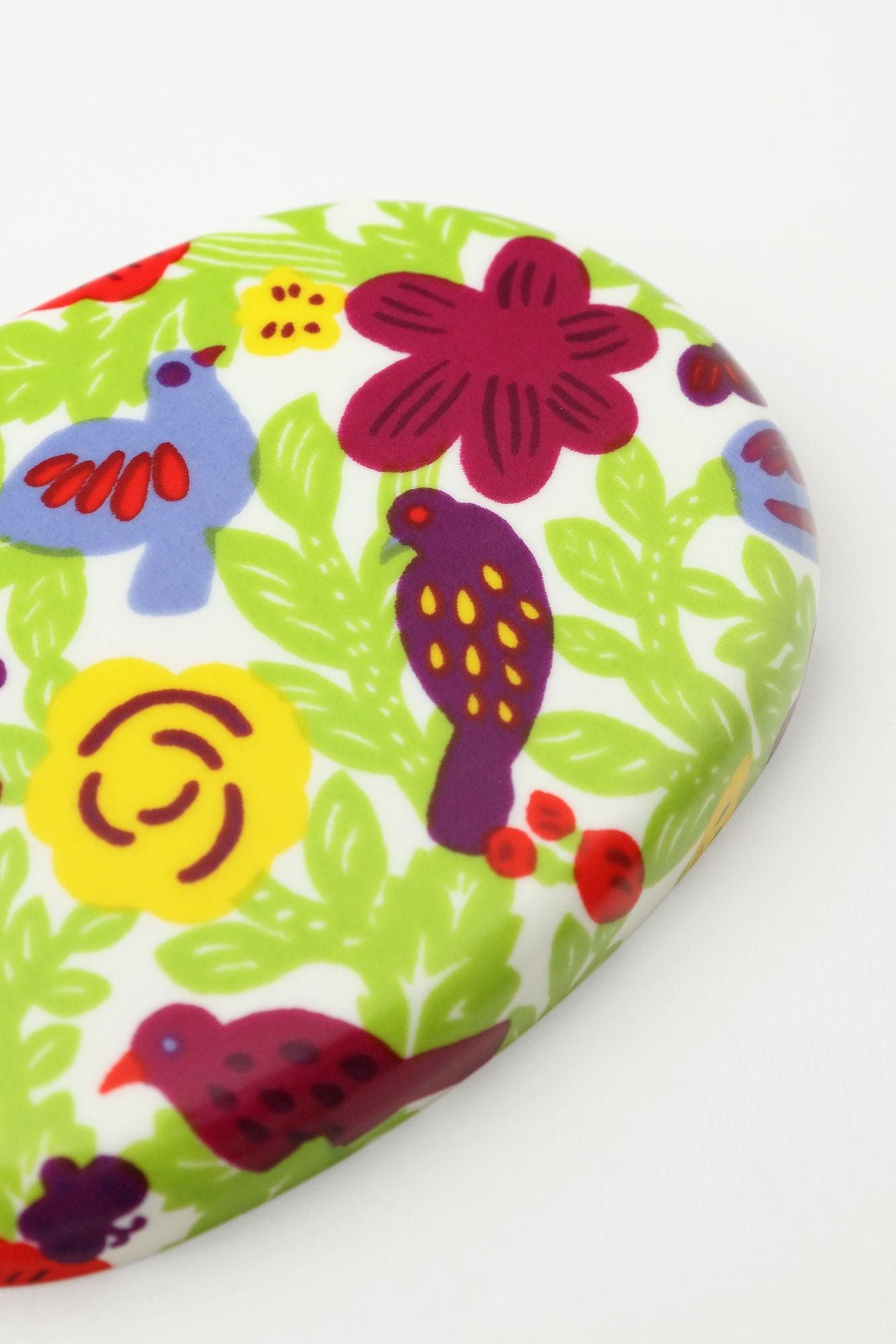 SOU・SOU×POKETLE Fabric Pasted Bento Lunch Box Oval /Birds