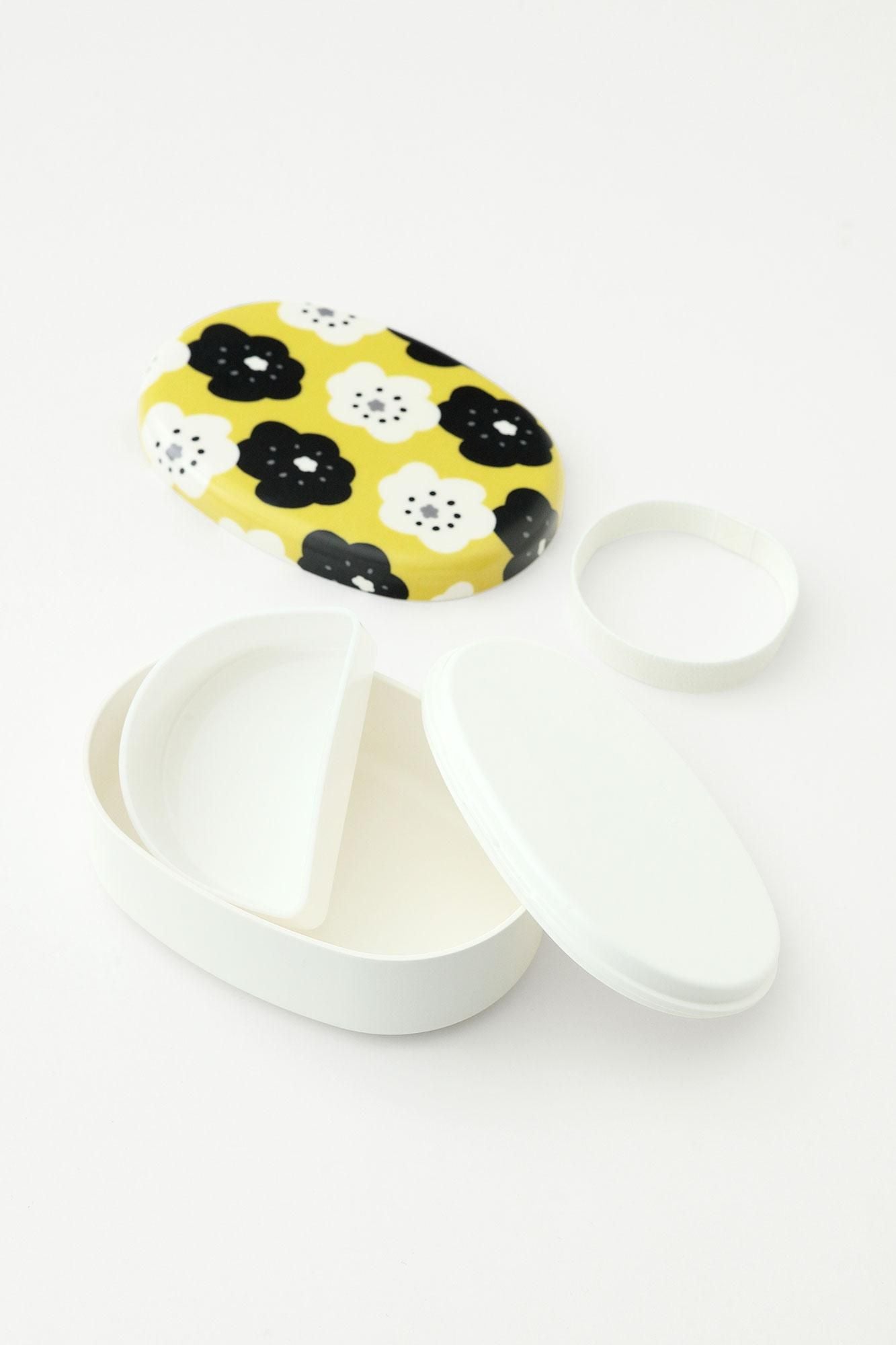 SOU・SOU×POKETLE Fabric Pasted Bento Lunch Box Oval / Smile