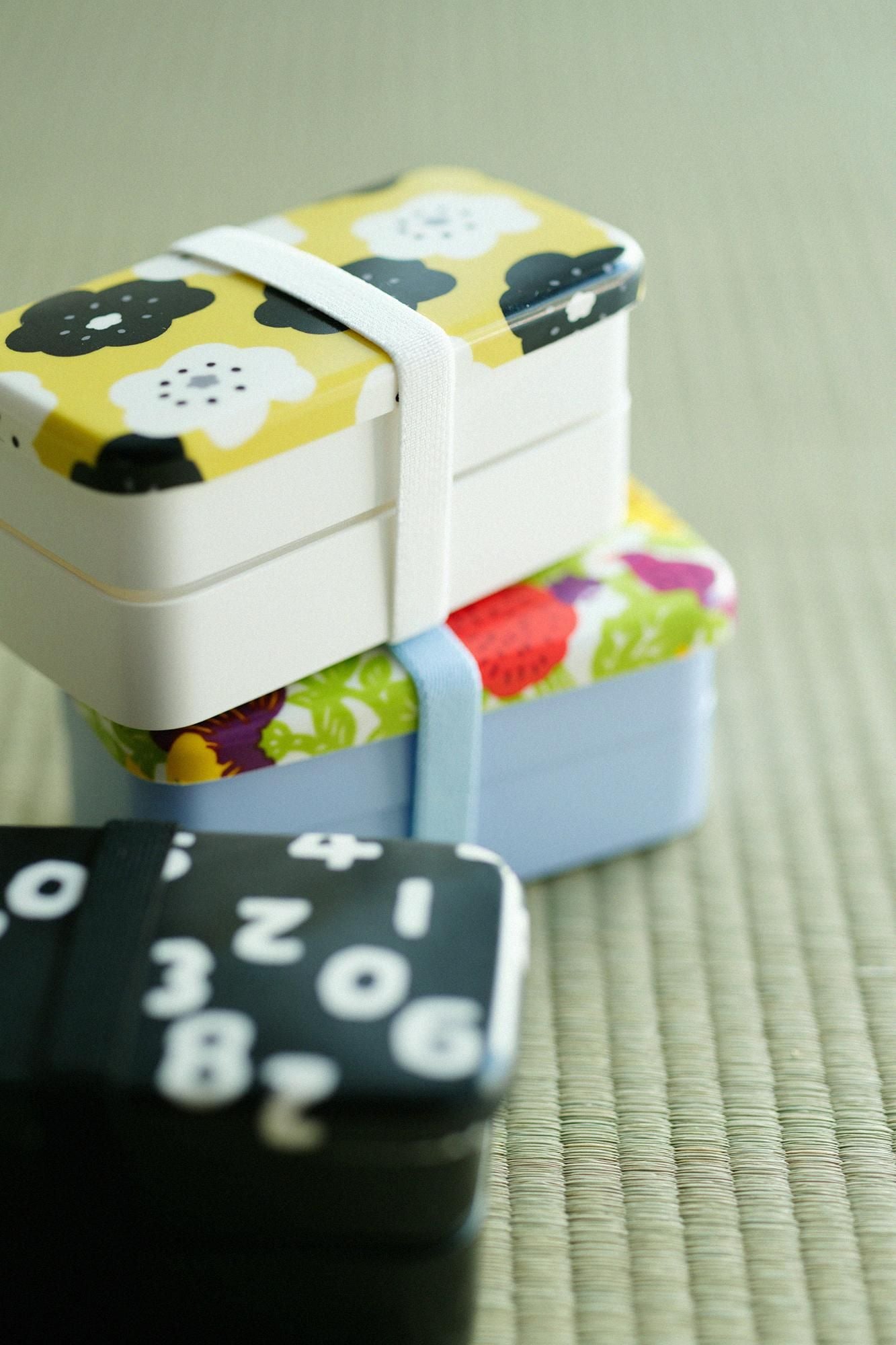 SOU・SOU×POKETLE布貼便當盒 角形/微笑