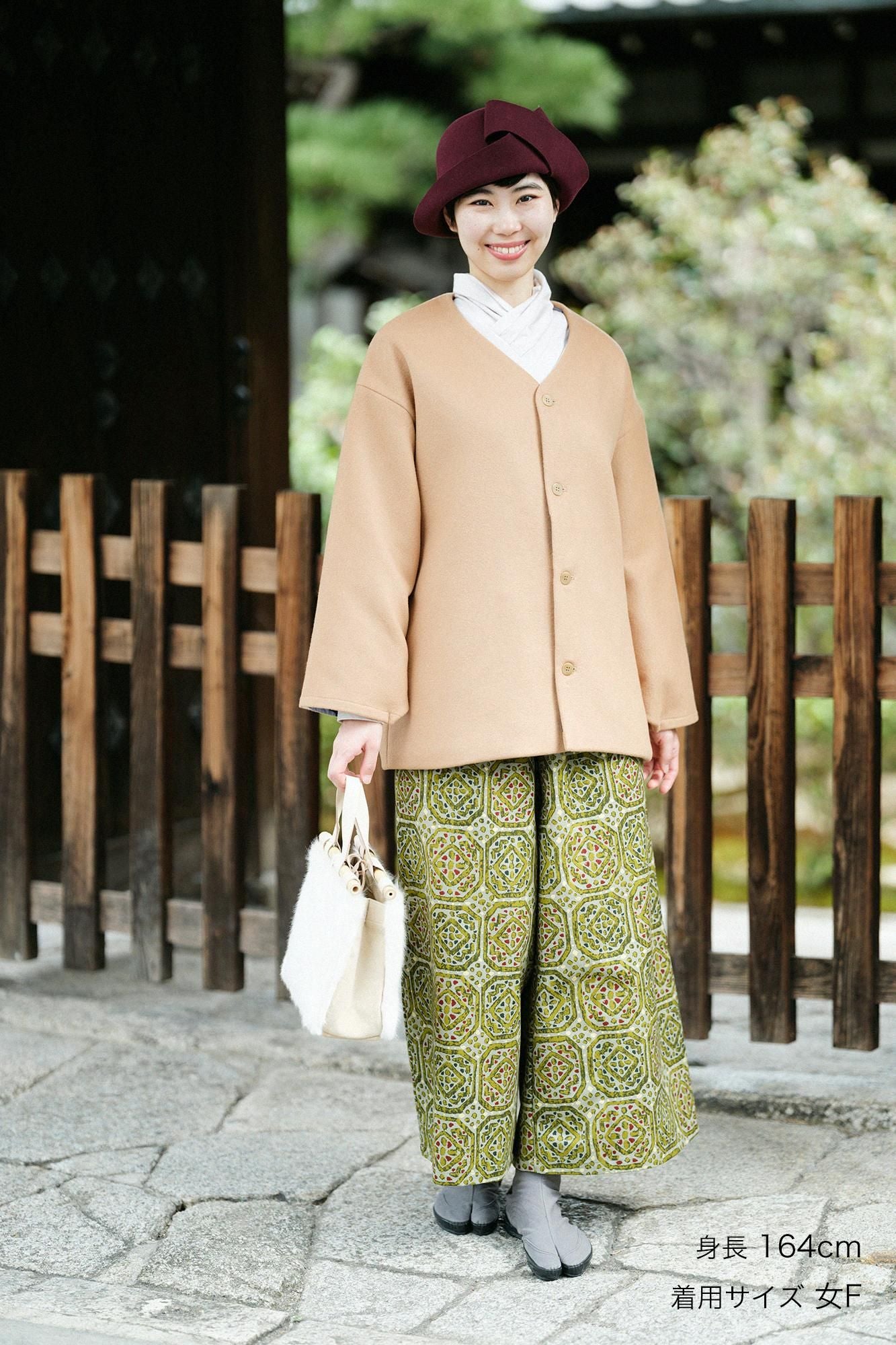 12号帆布 広形（ひろなり）もんぺ／陶板（とうばん）