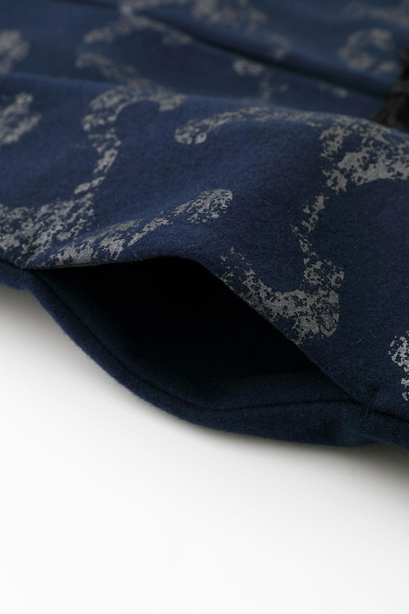 羊毛麥爾登陣羽織/怒濤 時代寶藍色