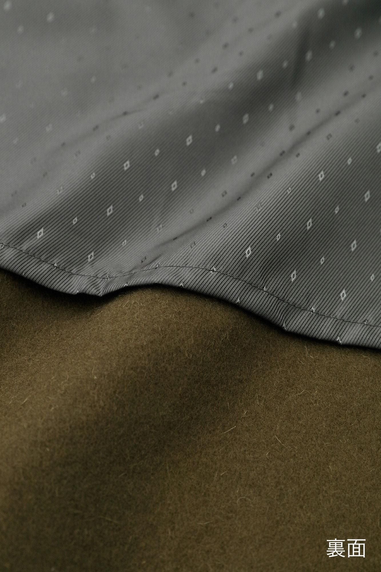 羊毛麥爾登陣羽織文綠褐色