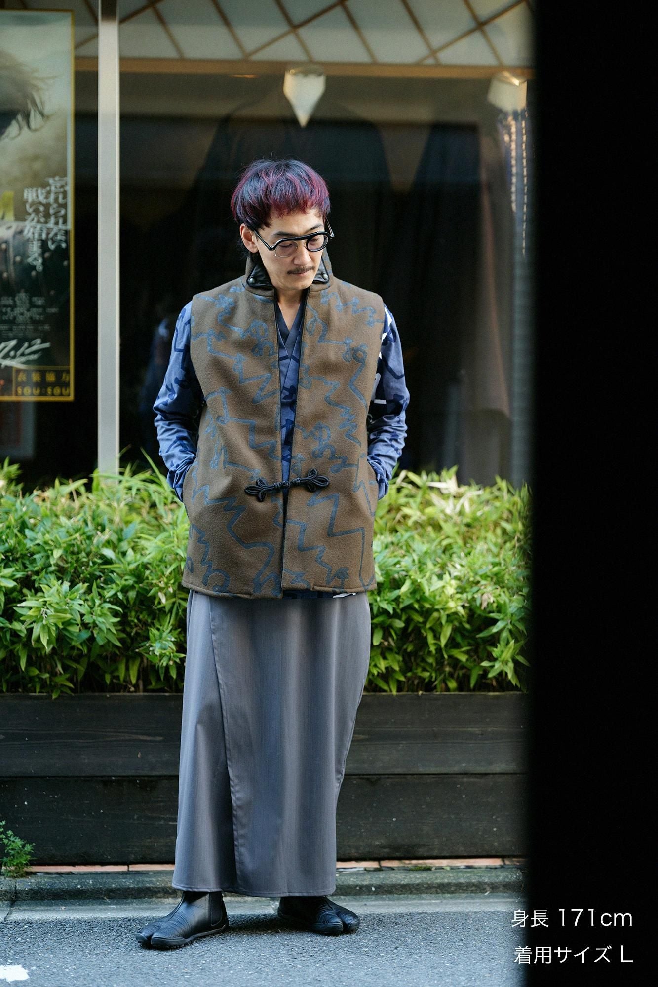 SOU・SOU 陣羽織 L 黒 陣羽織（秋冬）