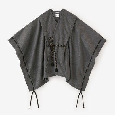 [Reservierung] Super 120's Wool Kisaragi Openwork Shoulder Up Sleeve Tie/Dark Ash (*Versand voraussichtlich um den 25. November)