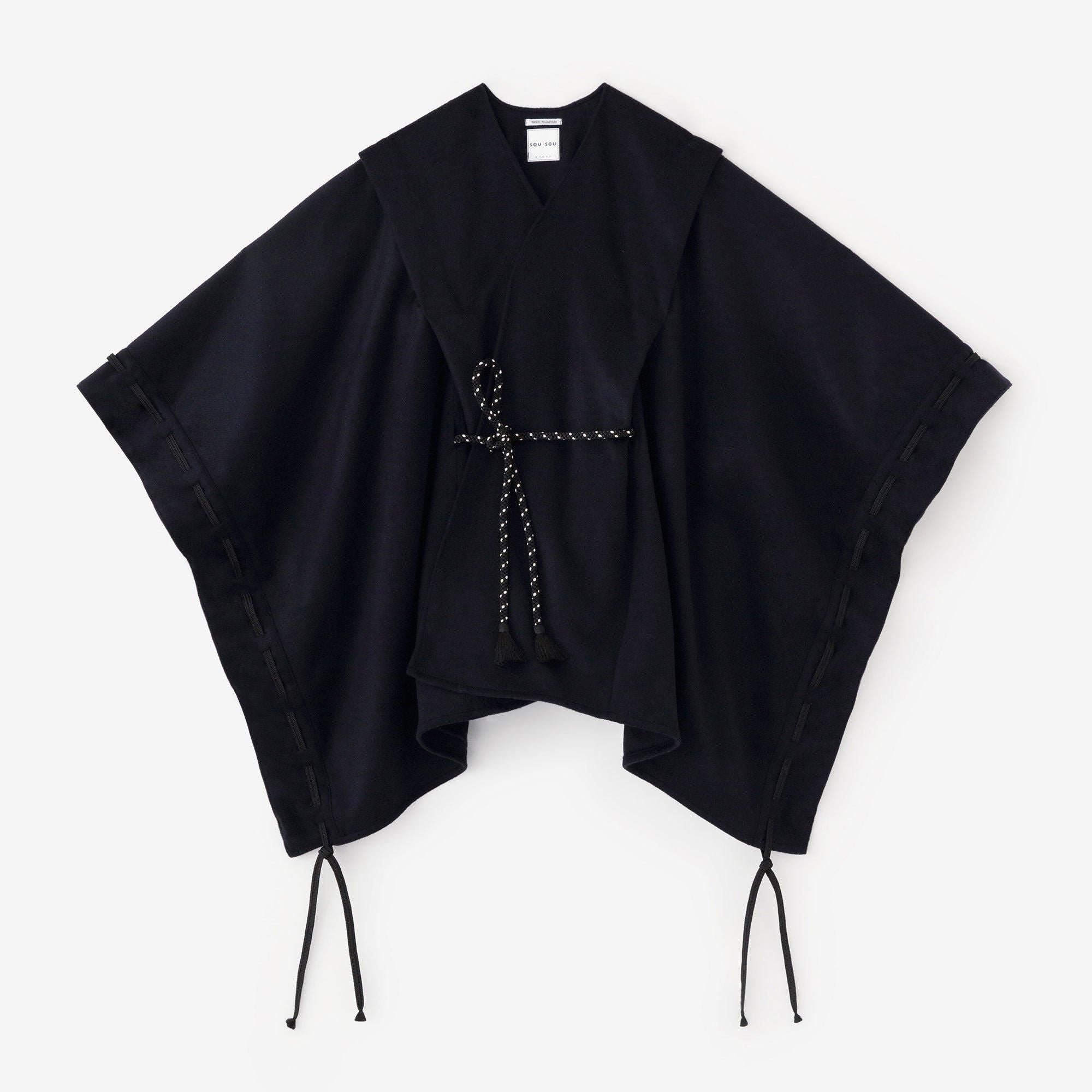 [Réservation] Cravate à manches surélevées en laine Kisaragi ajourée Super 120's/Bleu profond (* Expédition prévue vers le 25 novembre)