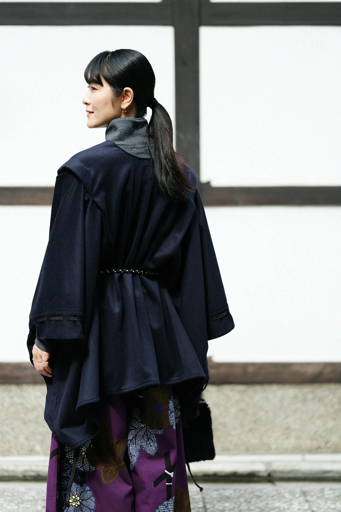 【预订】Super 120's 羊毛如月镂空立肩领带/深蓝色（*预计11月25日左右发货）