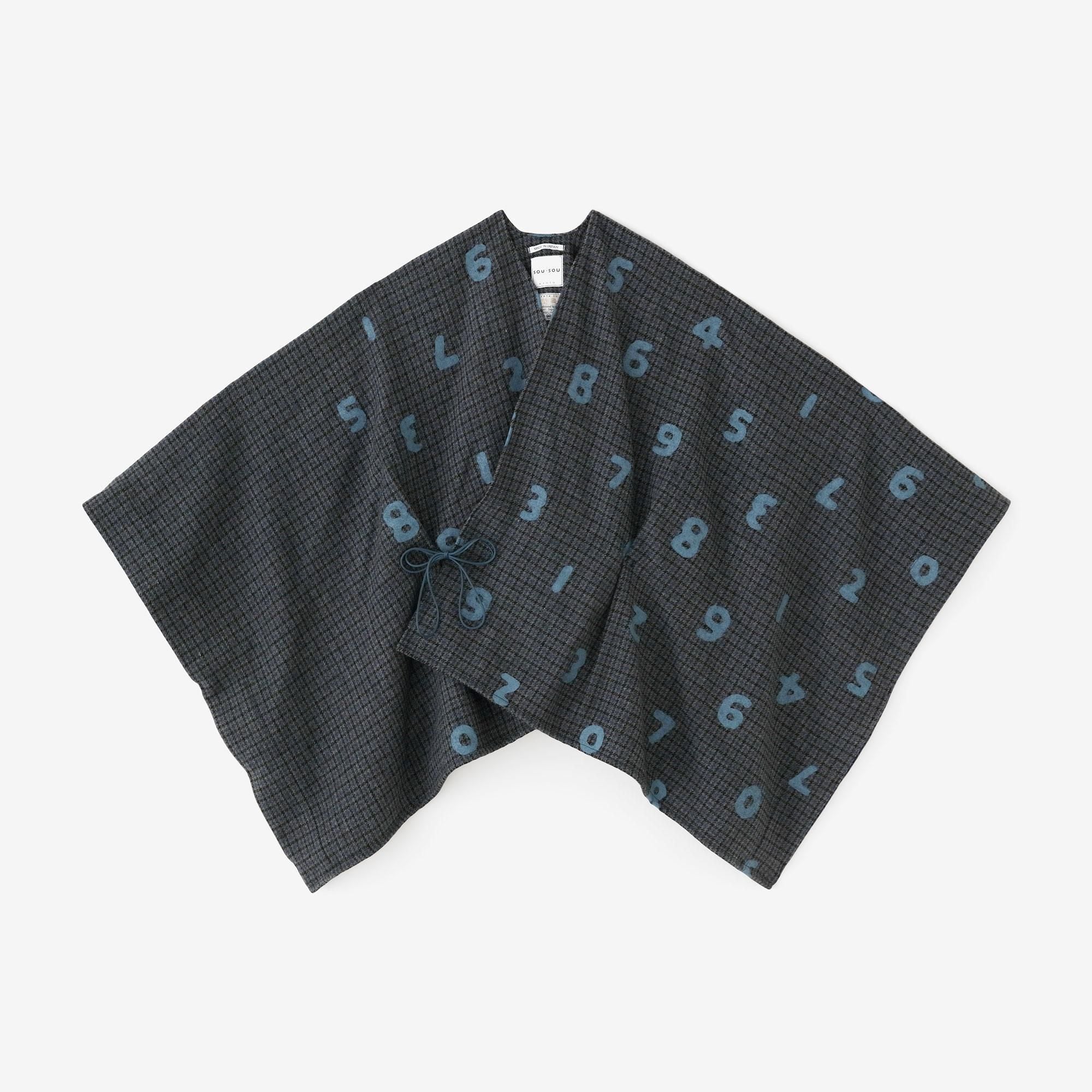 SOUSOU 梳毛　きさらぎ　短丈 net限定】梳毛（そもう） 千鳥格子織（ちどりごうしおり） きさらぎ 短