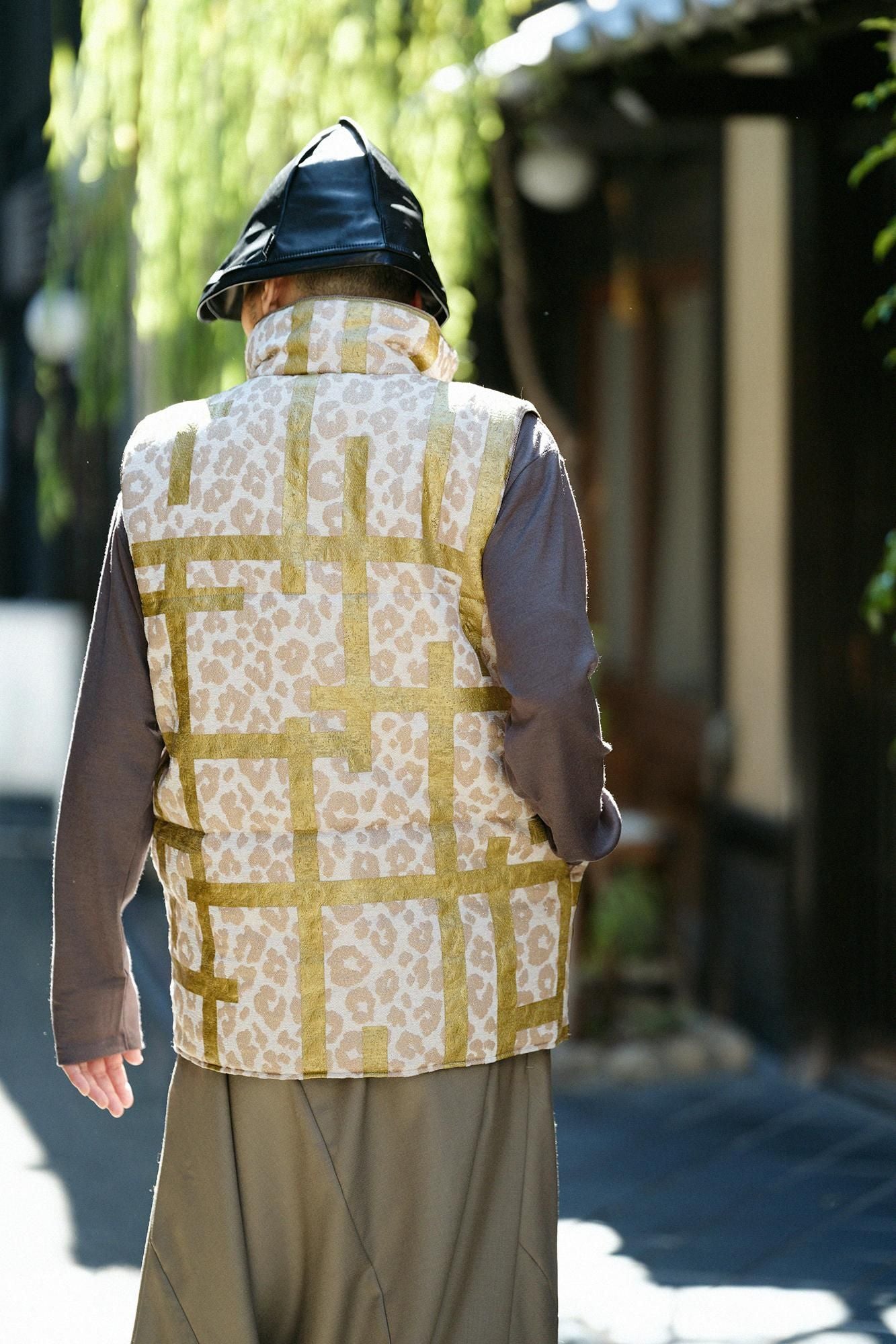 陣羽織粗花呢(jinbaori)夾棉 附裡襯/柵欄