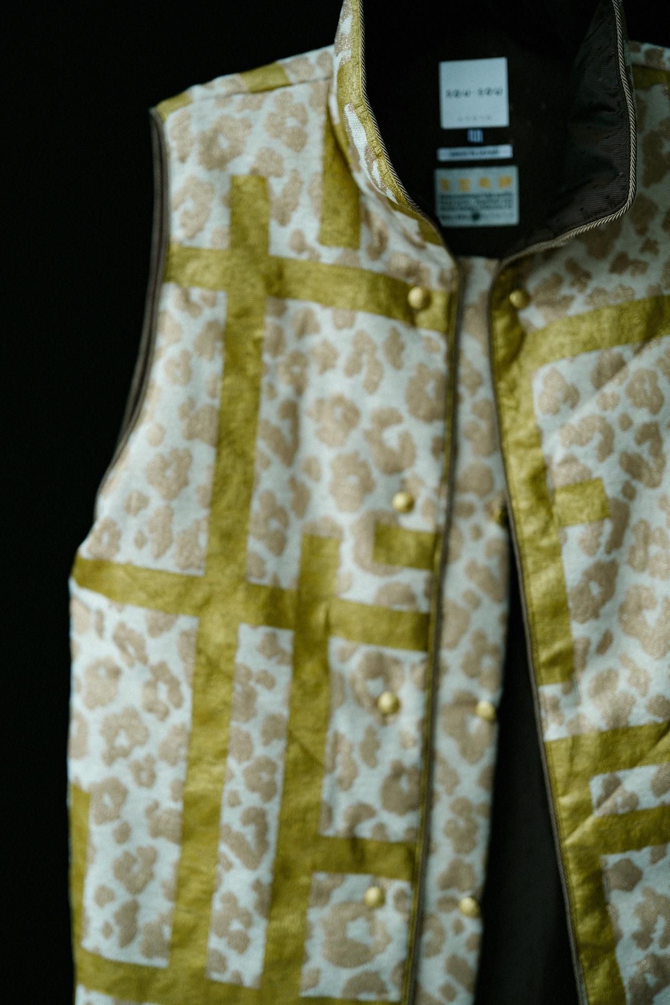 陣羽織粗花呢(jinbaori)夾棉 附裡襯/柵欄