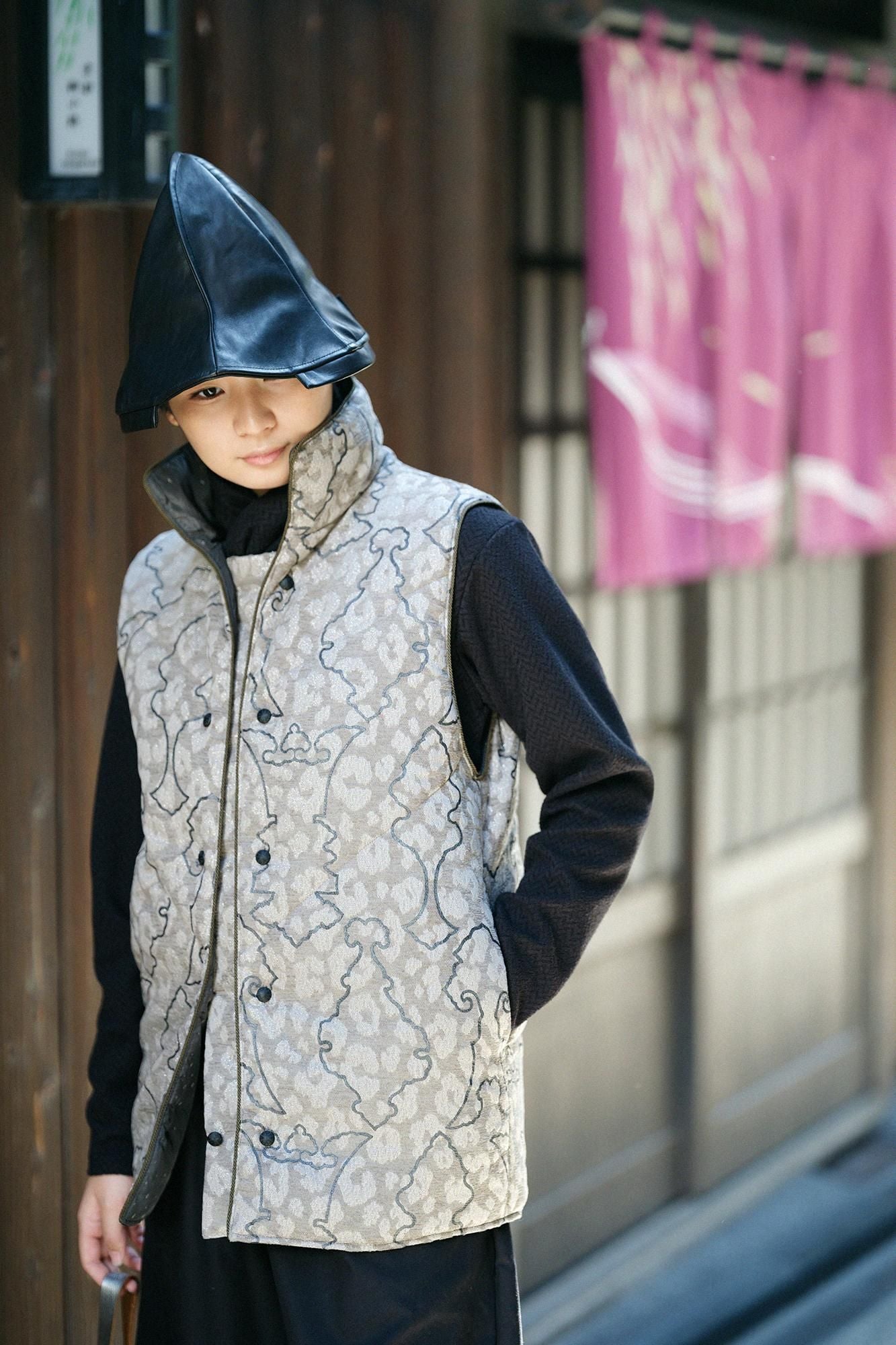 Tweed Jinbaori Padded / Decorative Metal Fittings