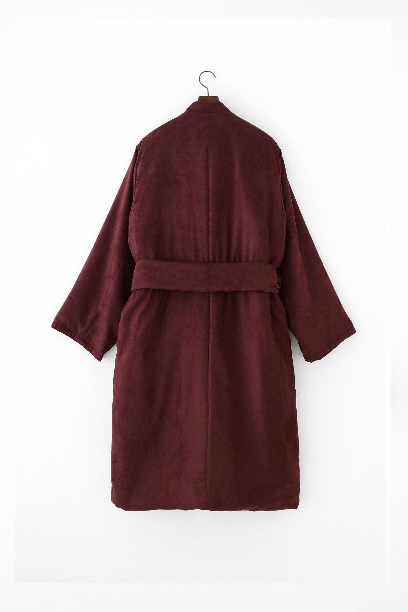 Faux nubuck tanzen (tanzen) doublure rembourrée / couleur cuivre rouge (shakudoiro) x yukimochi saule et camélia (yukimochi yanagi et tsubaki)