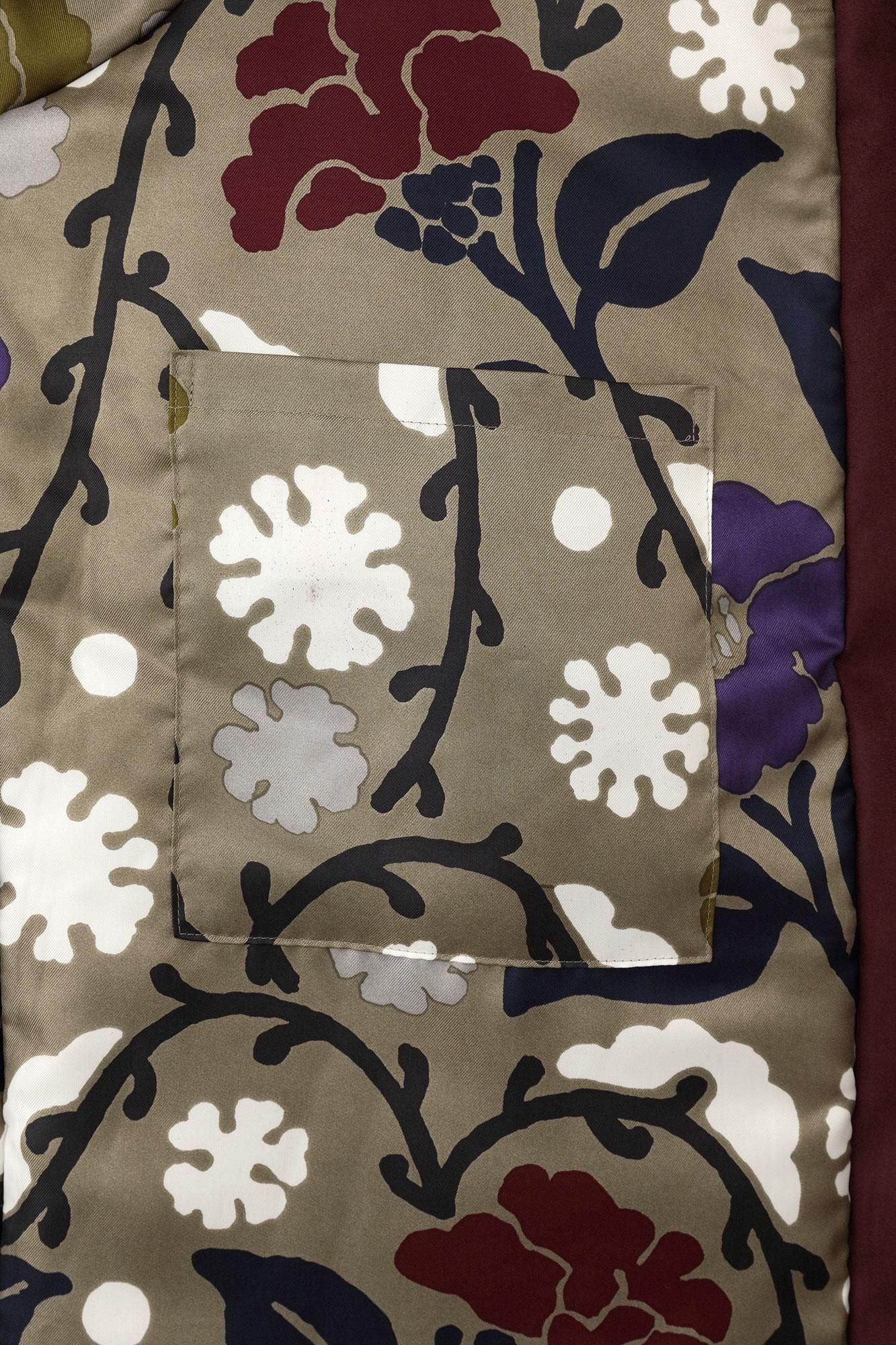 Faux nubuck tanzen (tanzen) doublure rembourrée / couleur cuivre rouge (shakudoiro) x yukimochi saule et camélia (yukimochi yanagi et tsubaki)