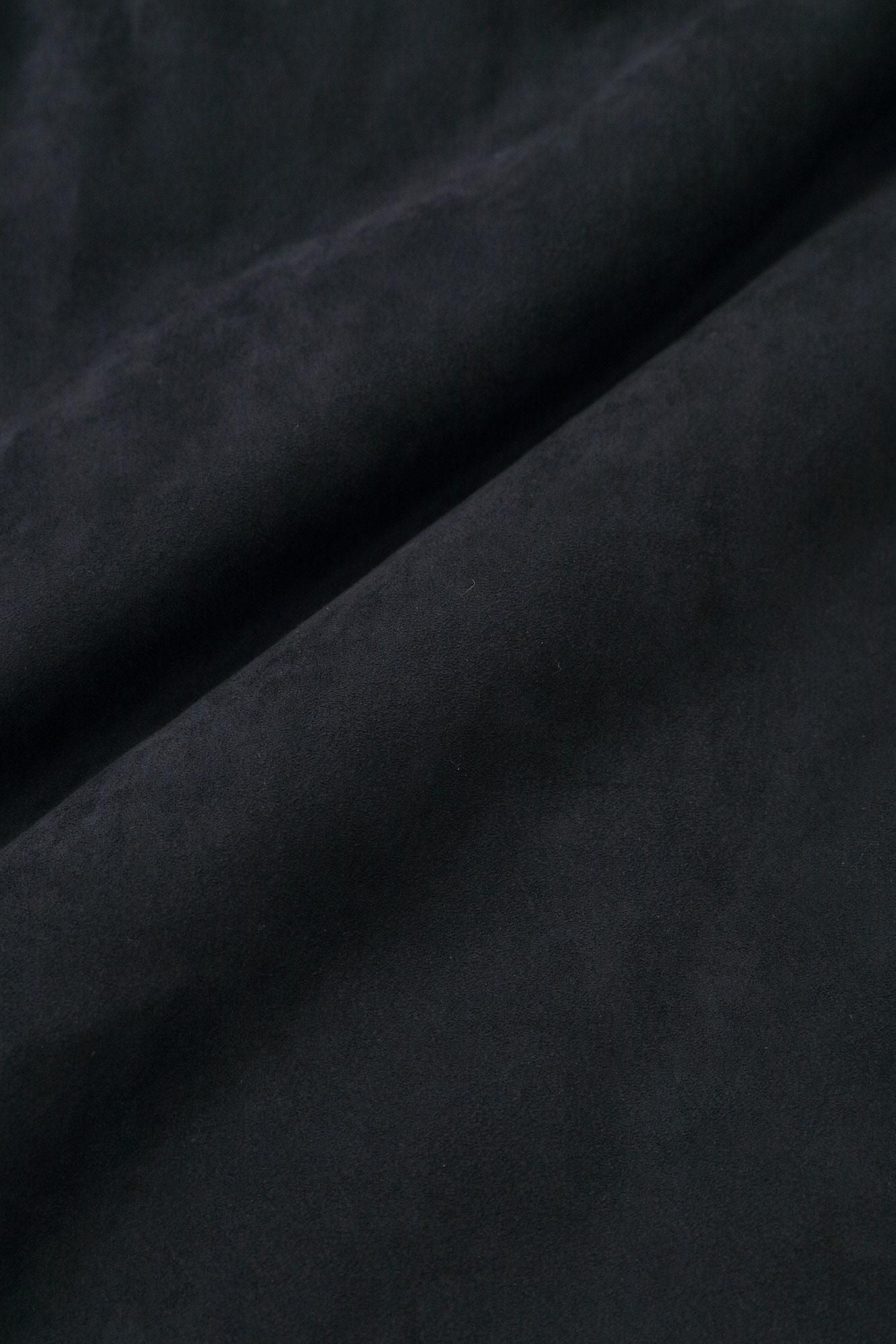 フェイクヌバック 丹前（たんぜん） 中綿袷（なかわたあわせ）／深紺（しんこん）×北斎（ほくさい） 神奈川沖浪裏（かながわおきなみうら） 写し（うつし）