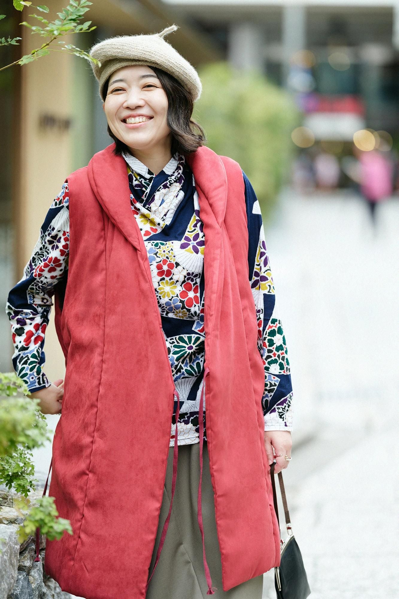 SOU・SOU ソウソウ　フェイクヌバック　長陣羽織　ベストジレ日本製 SOU・SOU ソウソウ フェイクヌバック 長陣羽織 ベストジレ日本製