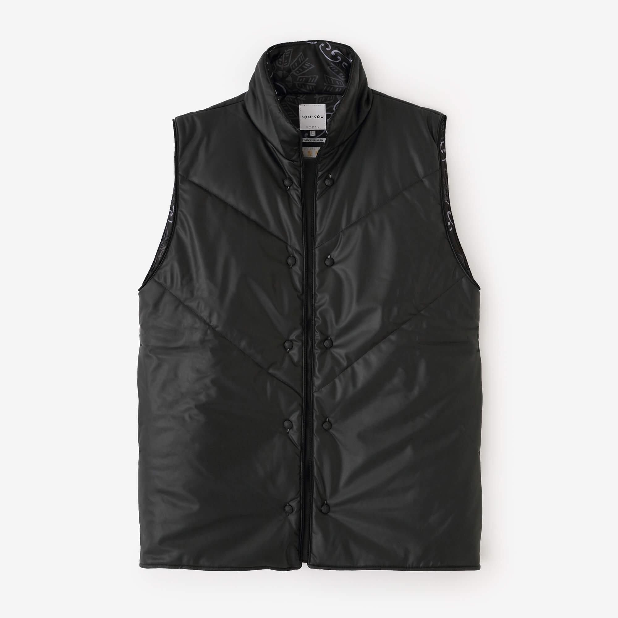 假皮革jinbaori（Jinbaori）衬垫 /坚果头发衬里×环连接风轮图案（Kantsunagiyagurumamon）副本（按）