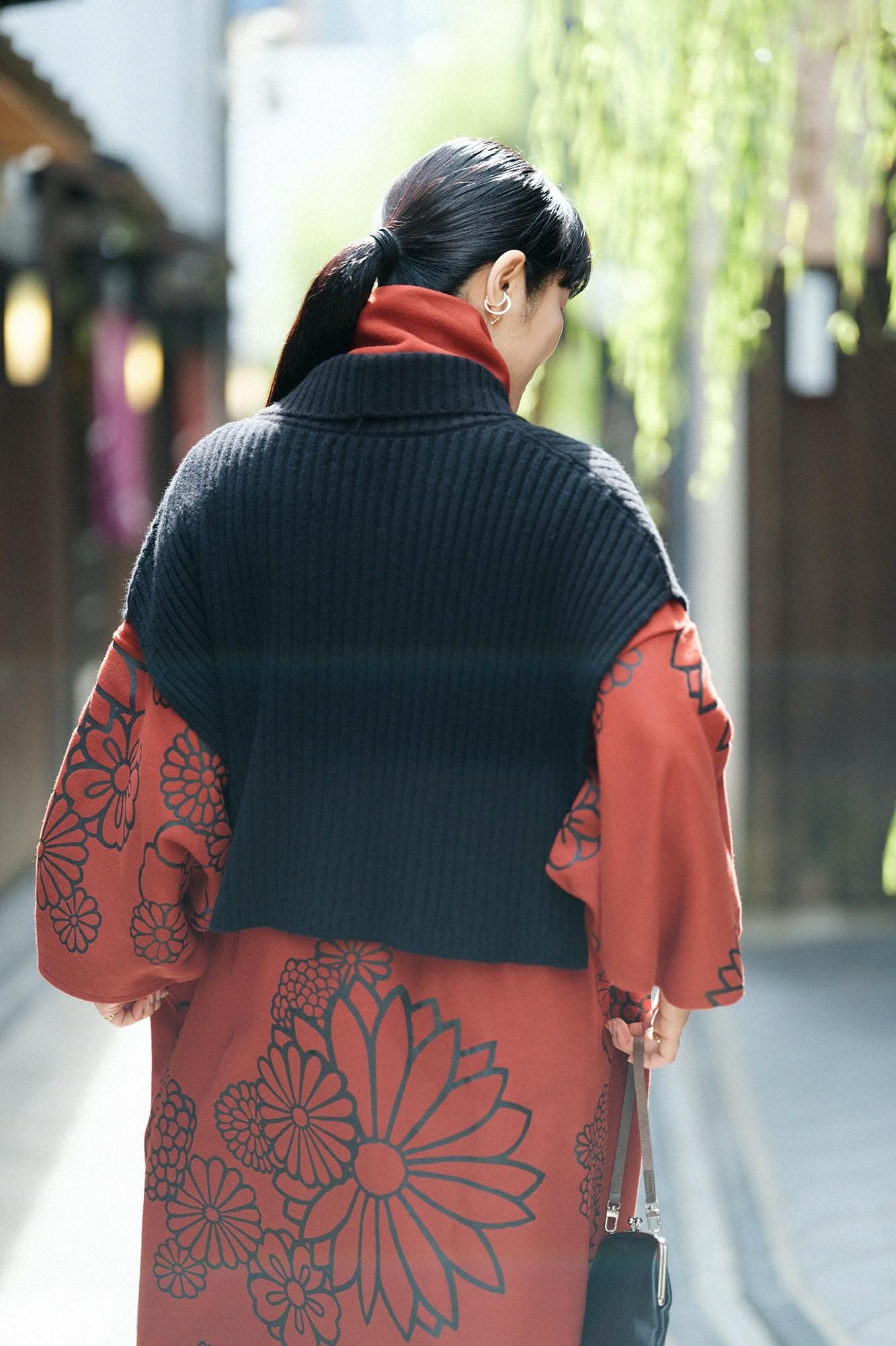 [预约]SOU・SOU×ALPHA羊绒混纺脊纹/湿色（*预定11月25日左右发货）