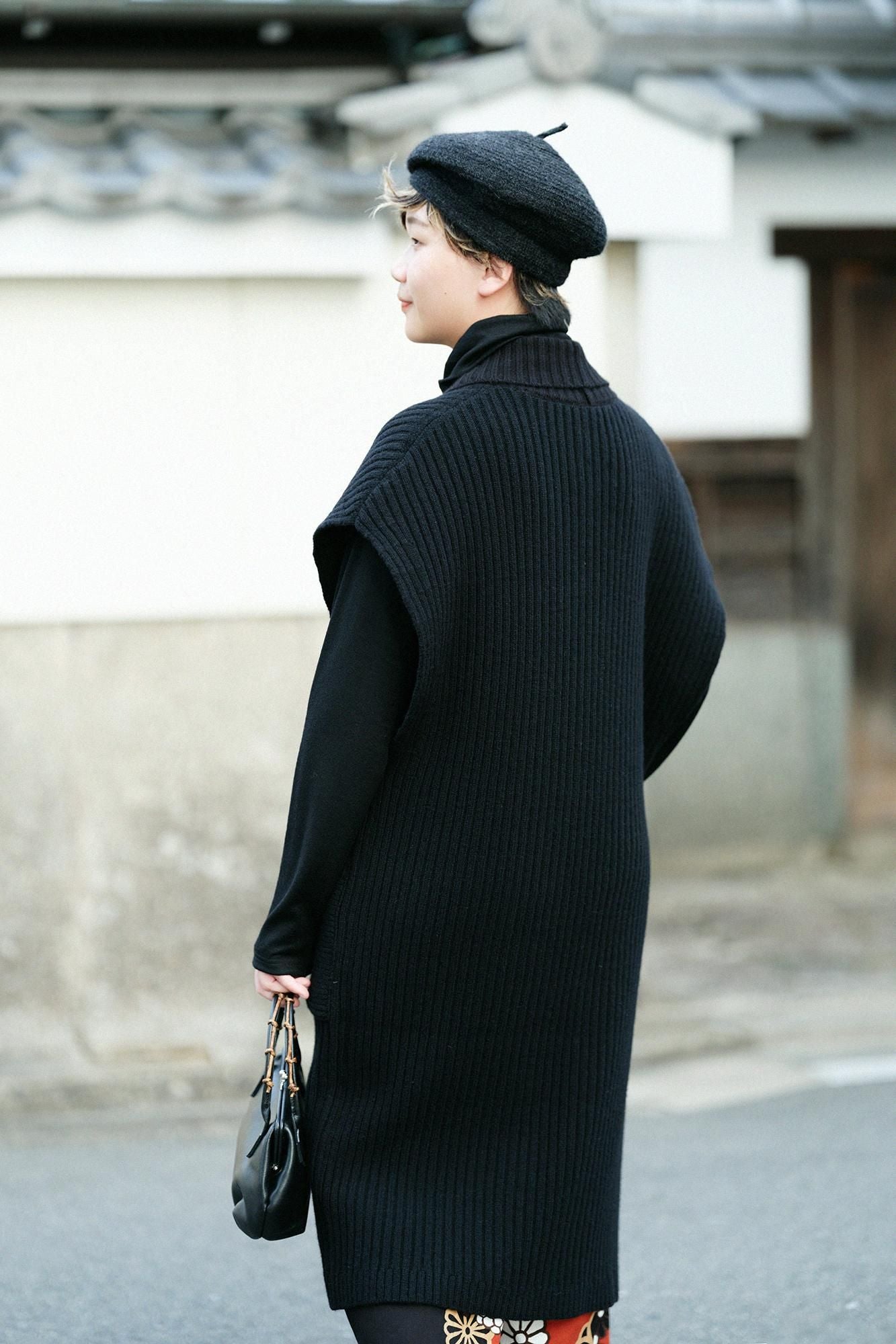 [预约]SOU・SOU×ALPHA 羊绒混纺、脊椎、脊线、长款/湿色（预计11月25日左右发货）