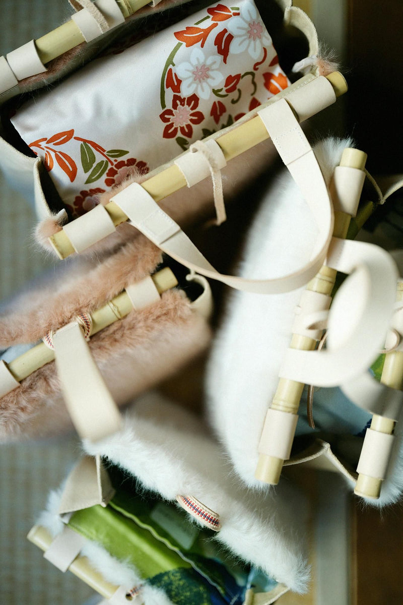 フェイクファー 道行小筥・がま口 大