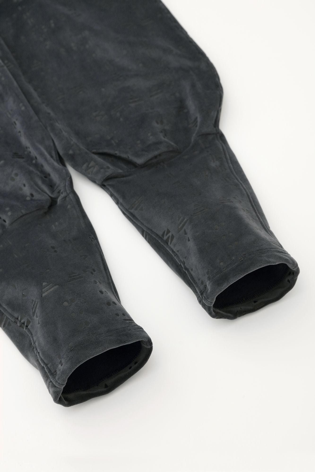 雙面起毛 針織 哈倫褲／奇境 鋼色