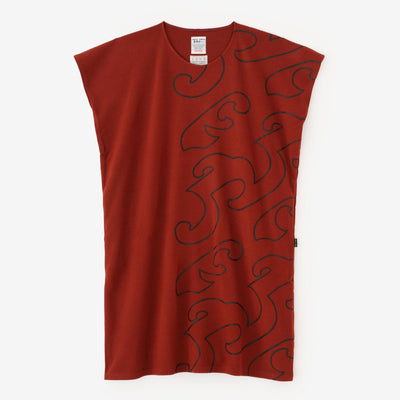 Kompression Doppelseitige Ausgabe (Ryomen Ami) Rechteckige Kleidung (Chohoukei) / Manpa und Ränder (Yohaku) Rote Kupferfarbe (Shakudoiro)