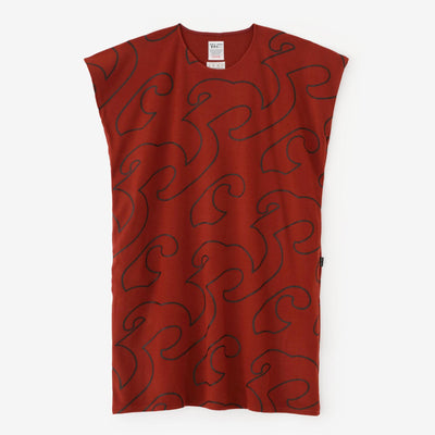 Kompression doppelseitige Ausgabe (Ryomen Ami) rechteckige Kleidung (Chouhoukei)/Manpa (Manpa) rote Kupferfarbe (Shakudoiro)