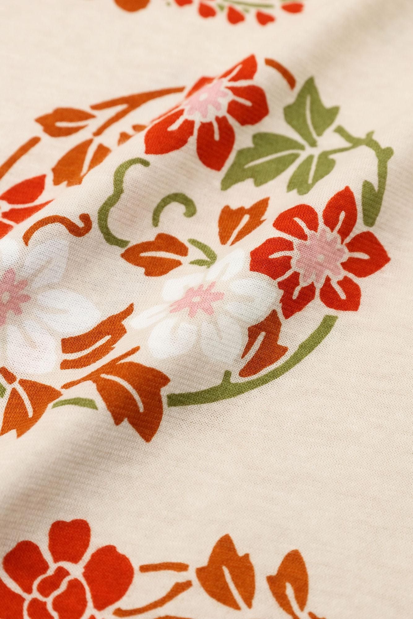 高領上衣／花丸紋樣