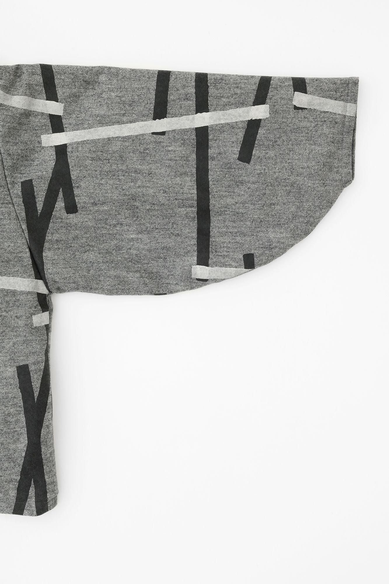 Édition Kersey Naginata karabaori (Nagina karabaori) Remplissage (Nakawataawase) / Tobi (Tobi) Gris chiné (Mokuhai)