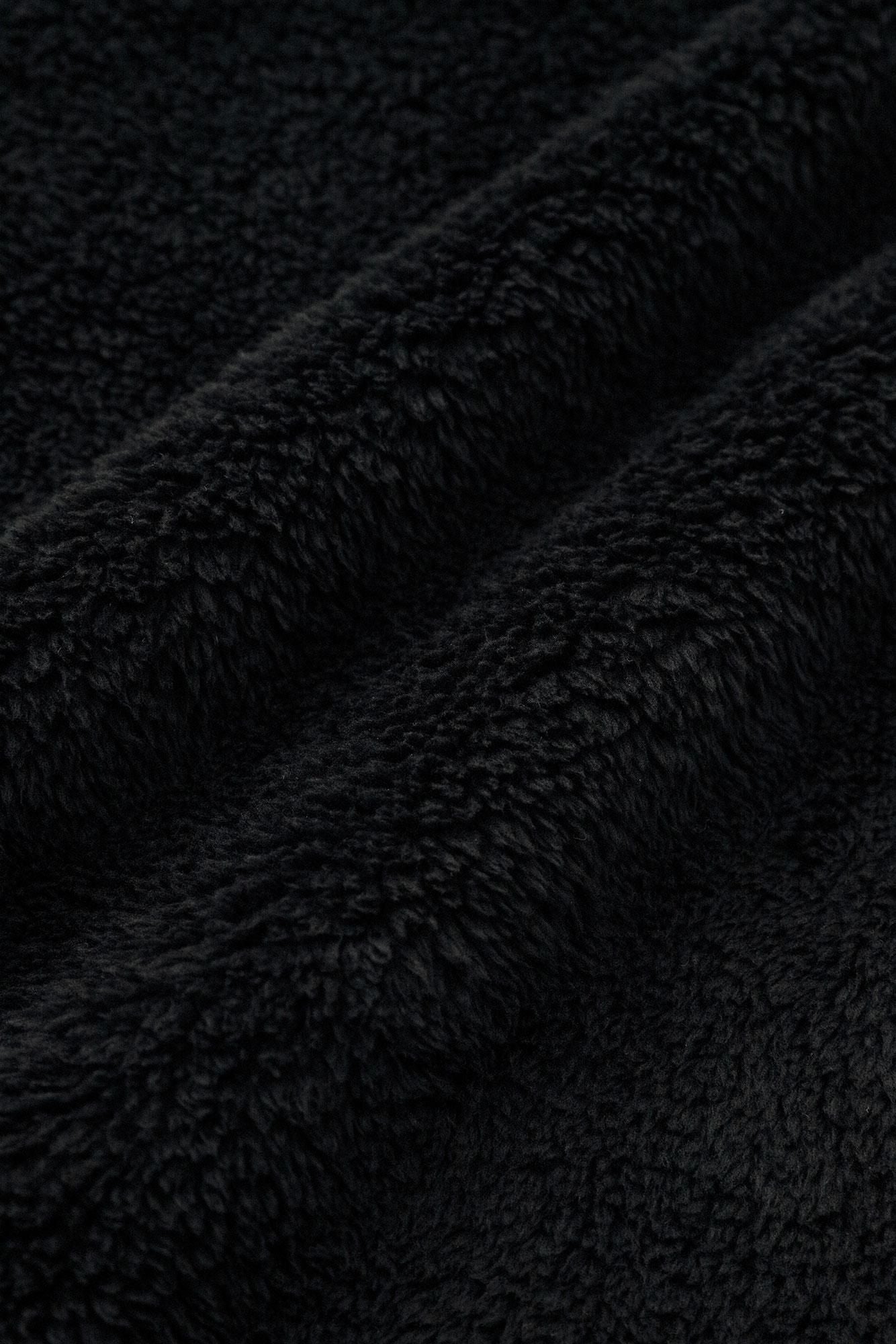 ボア 頭巾外套（ずきんがいとう） 単（ひとえ）／濡羽色（ぬればいろ）