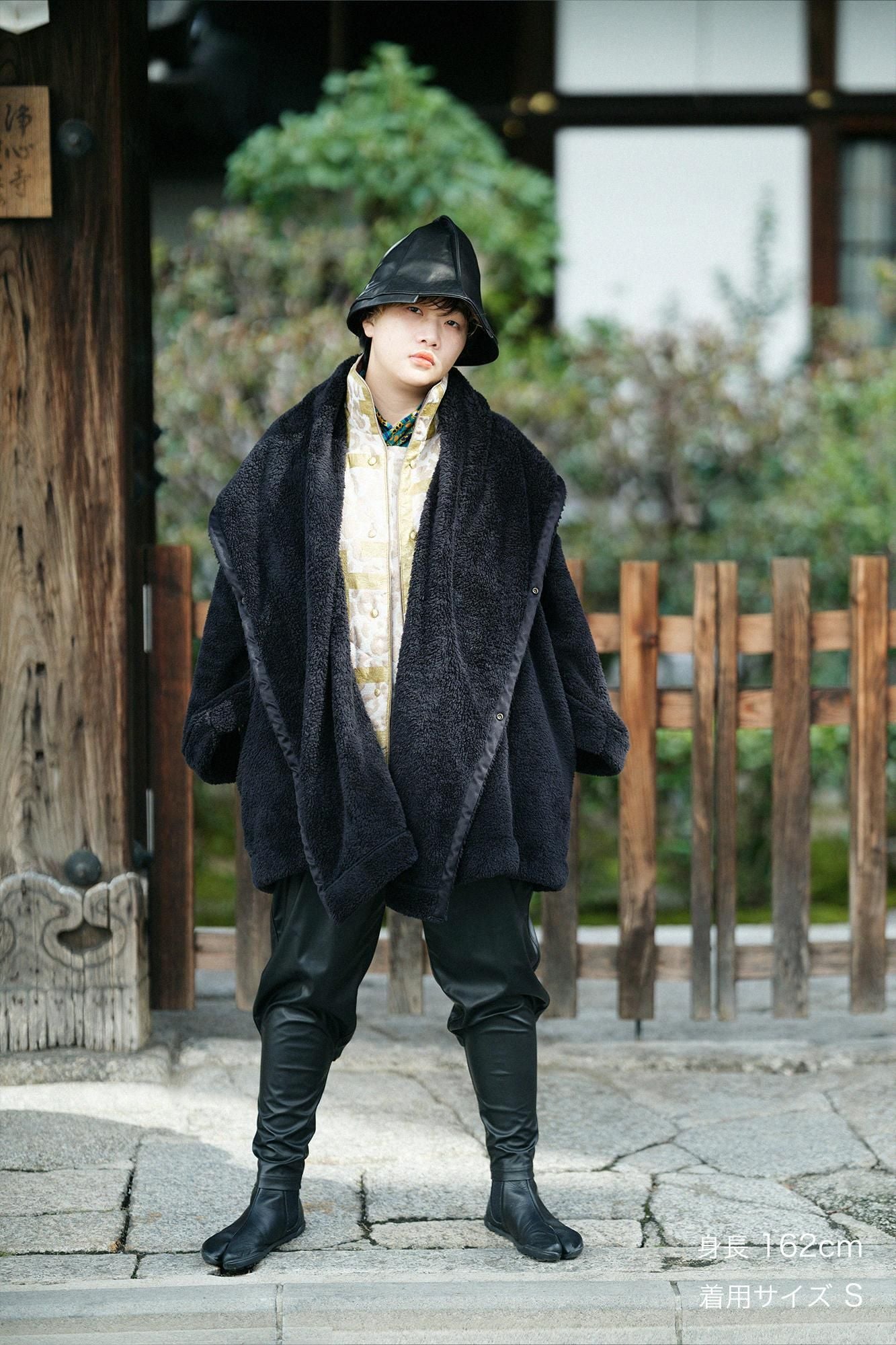 SOU•SOU 傾衣 頭巾外套 フードケープコート　ポンチョ　アウター 頭巾外套（秋冬）