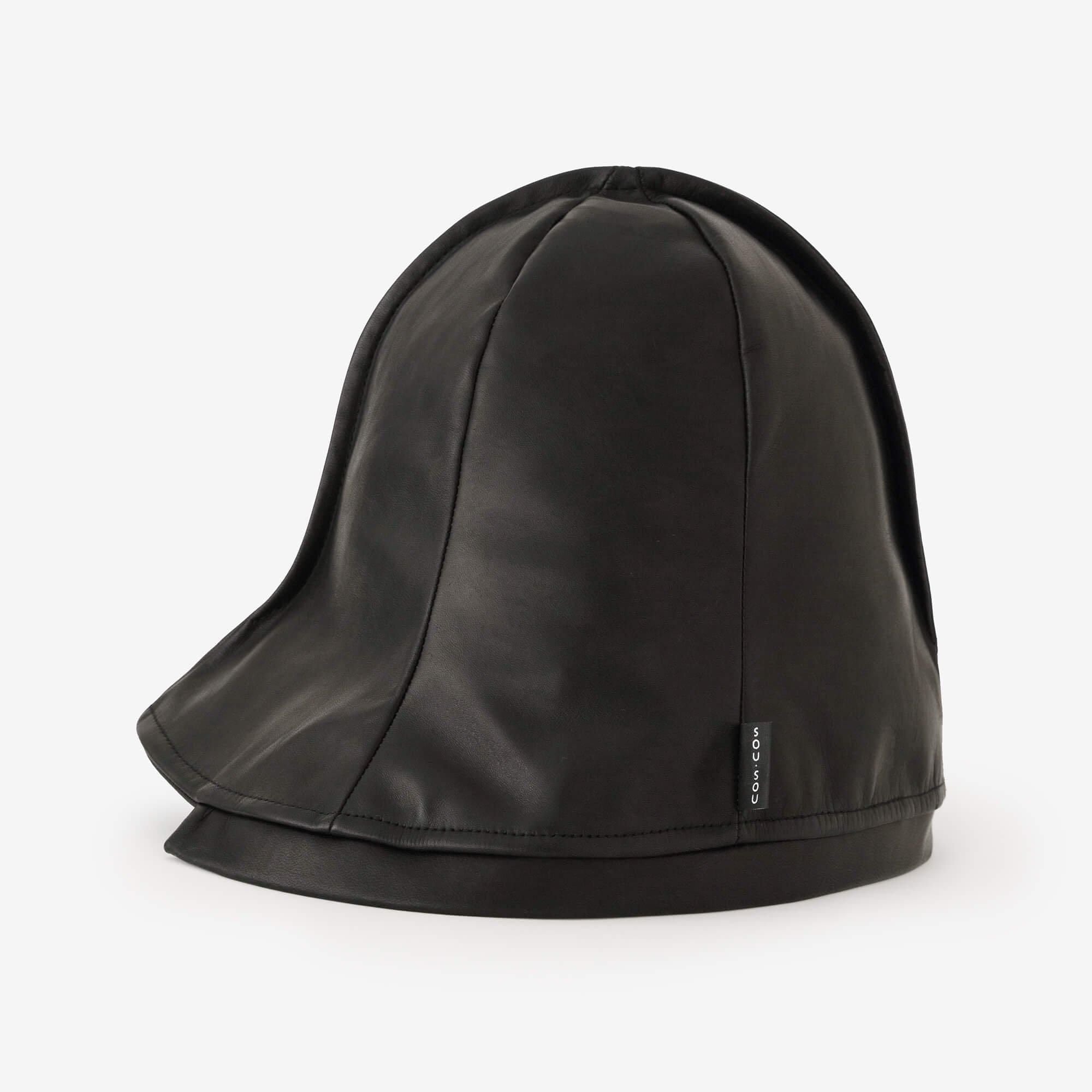 一条笠帽 錣/黑色