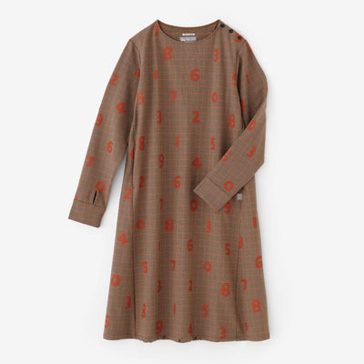 Soft Thermo(R) Fleece Brushed Lining Check BIKE One-piece Dress／SO-SU-U 